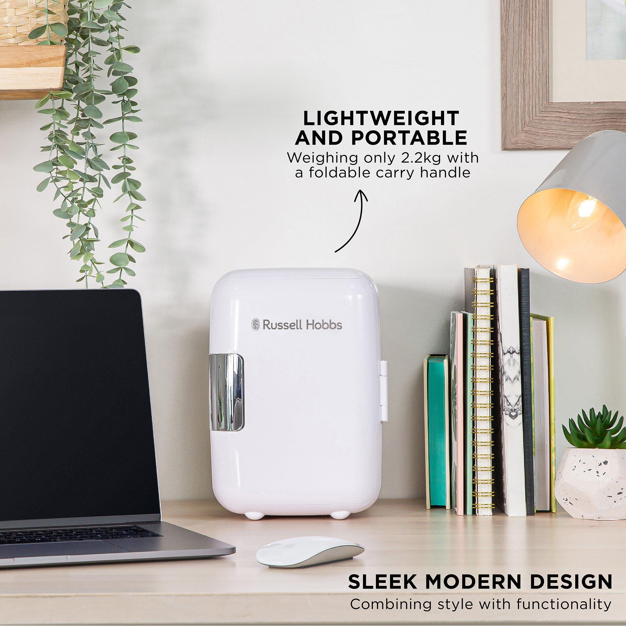 White - Russell Hobbs - RH4CLR1001 4L Mini Compact Cooler - 8