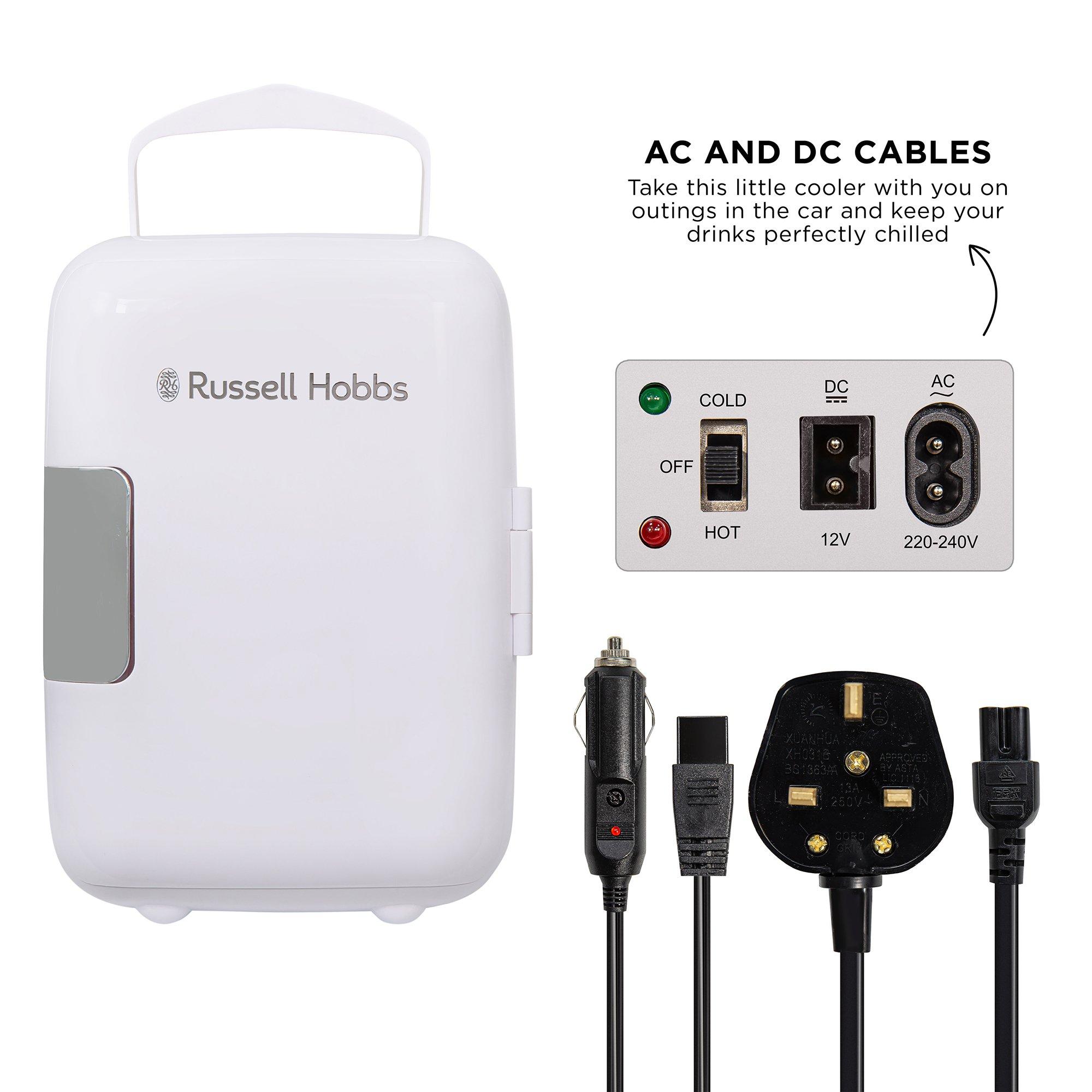 White - Russell Hobbs - RH4CLR1001 4L Mini Compact Cooler - 9