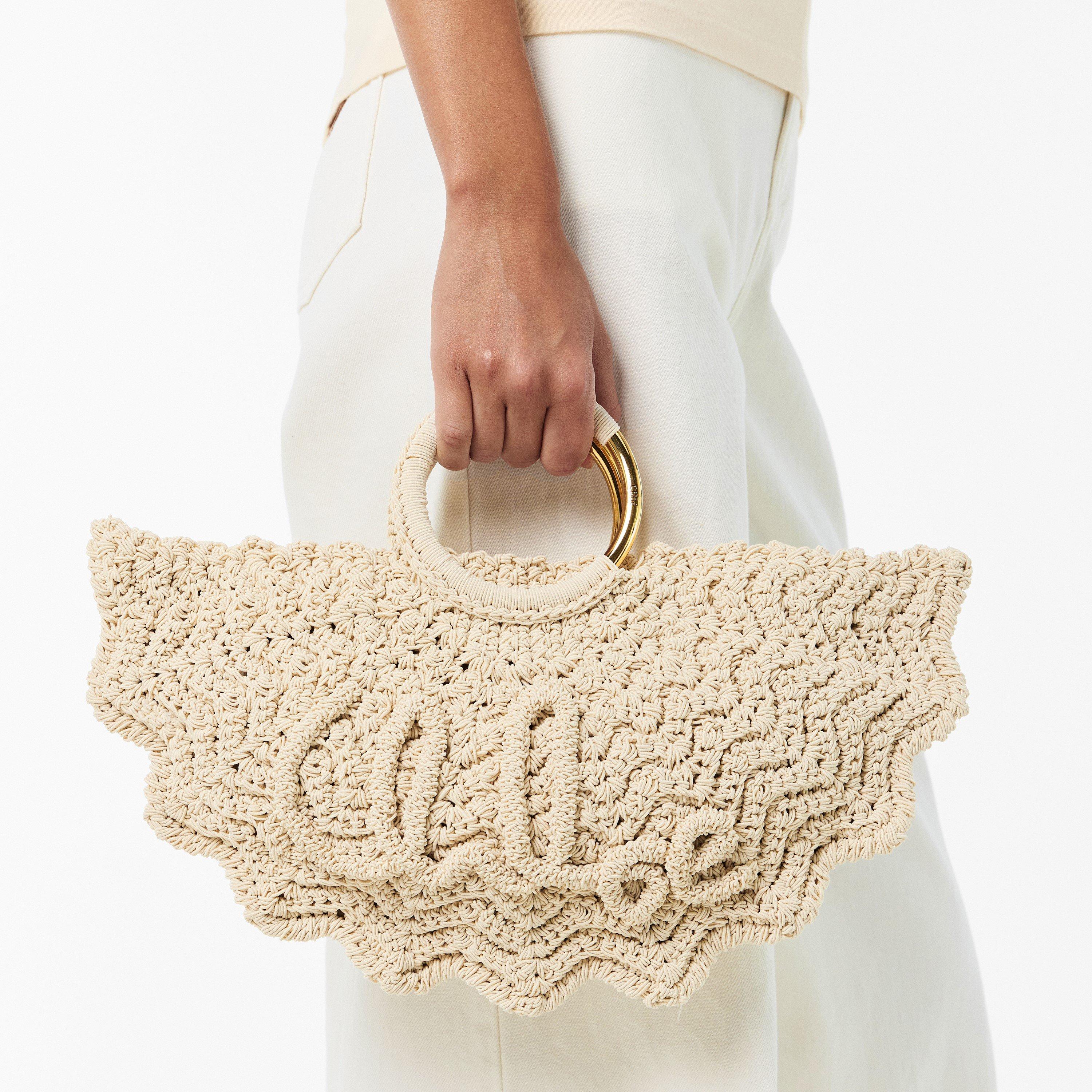 Deep Ivory - Chloe - Women's Paravent Straw Bags - 3