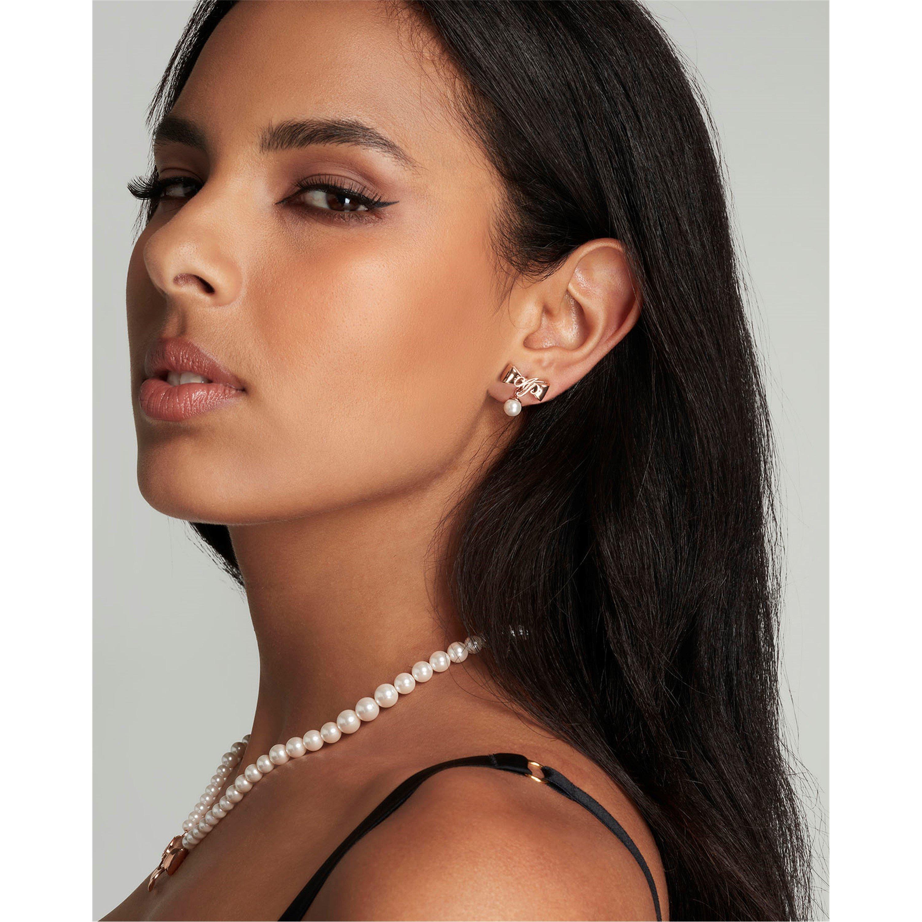 Rose Gold - Agent Provocateur - Beki Pearl Earrings - 3