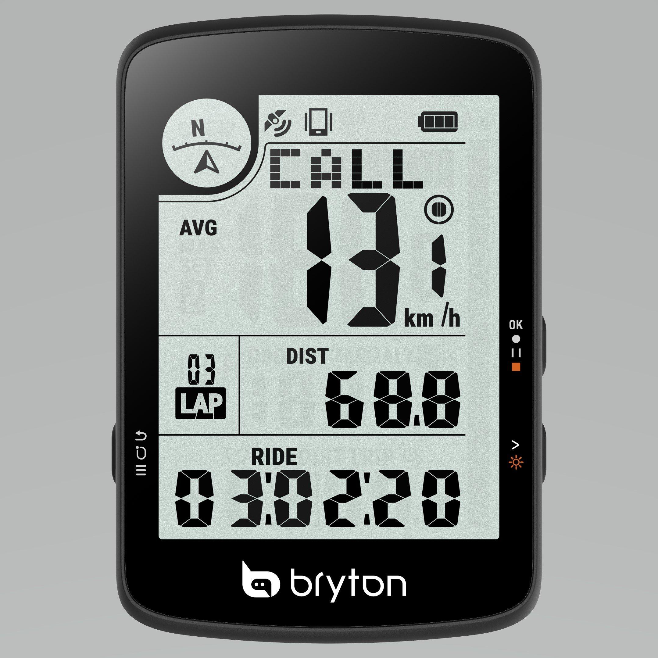 Black - Bryton - Rider 17 E GPS Cycle Computer - 2