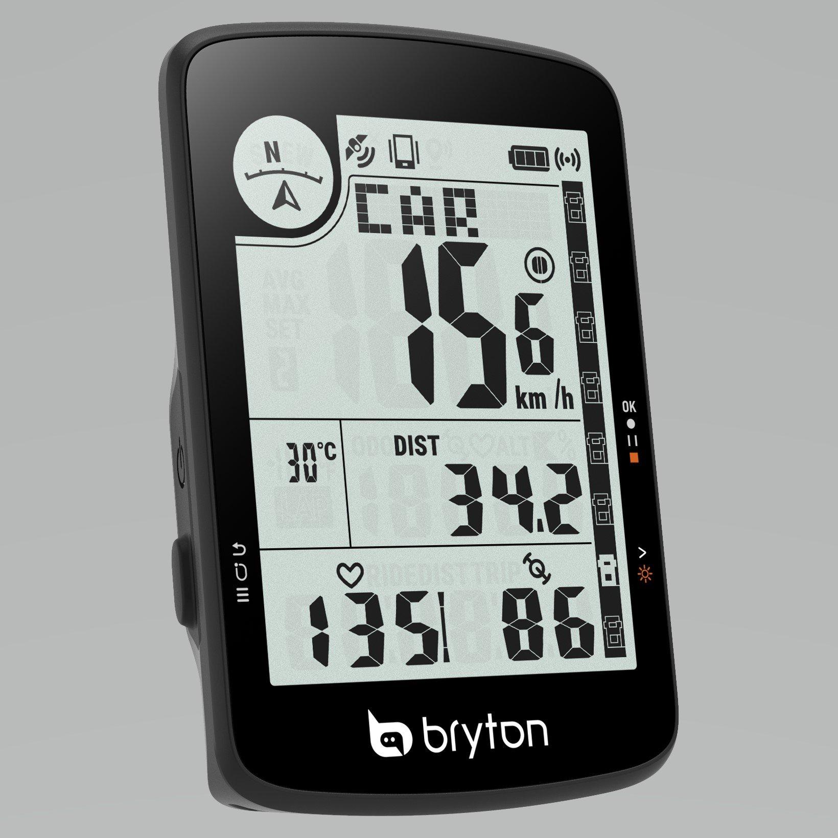 Black - Bryton - Rider 17 E GPS Cycle Computer - 3