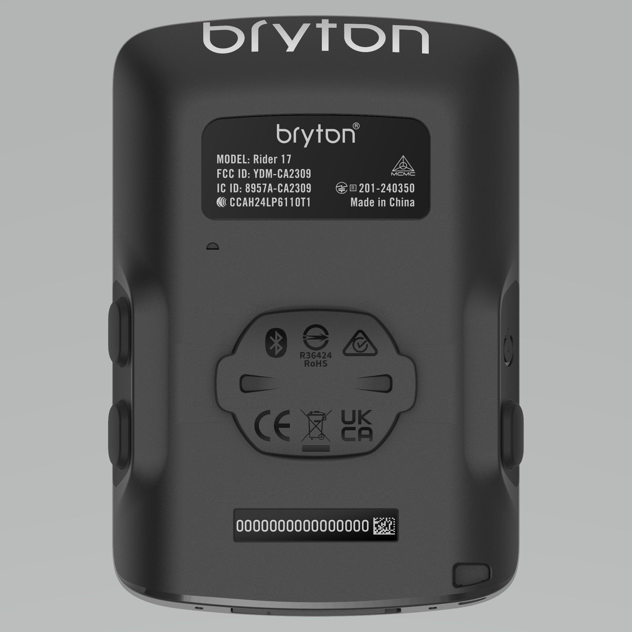 Black - Bryton - Rider 17 E GPS Cycle Computer - 8