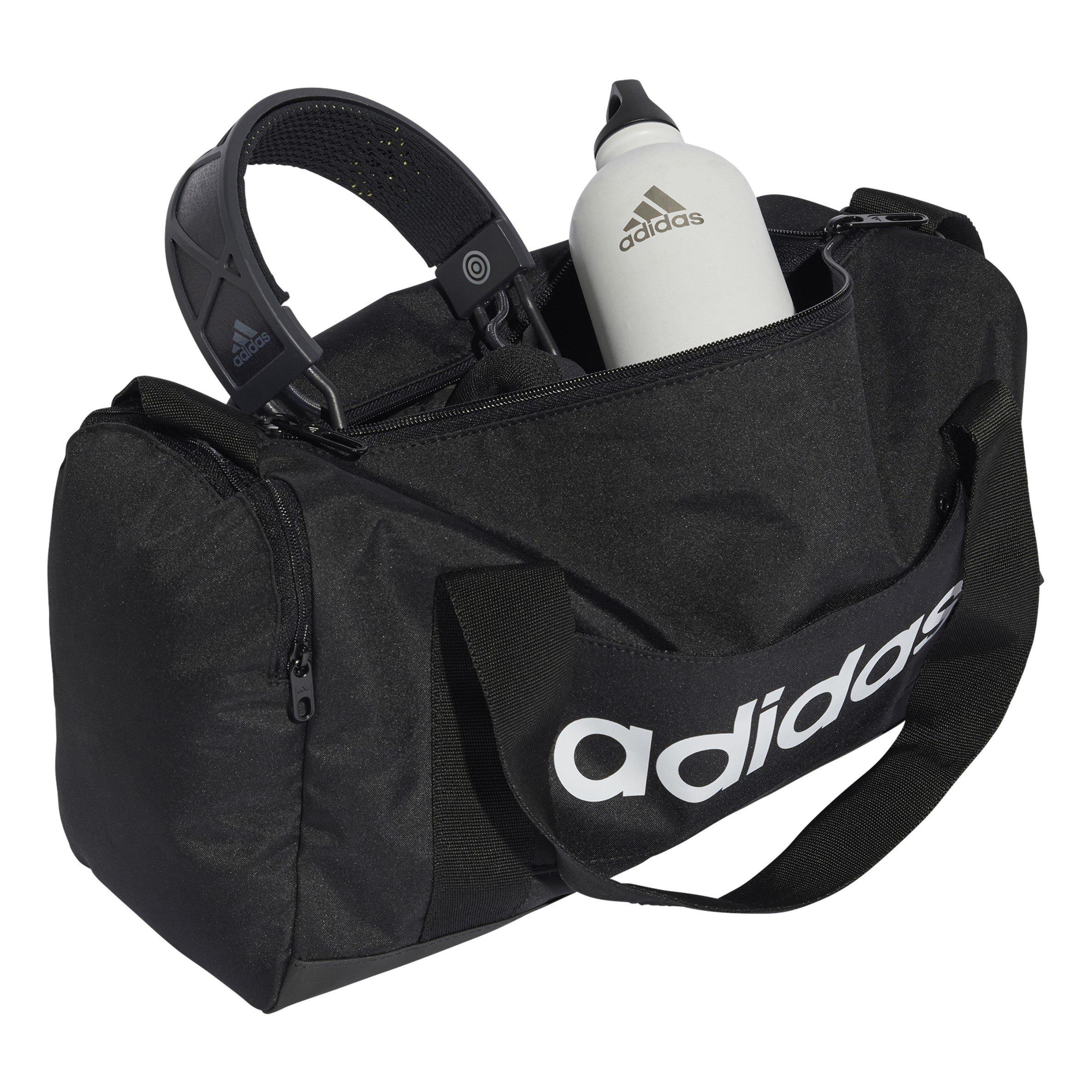 Black/Blk/White - adidas - Linear Duffel Bag Unisex Adults - 4