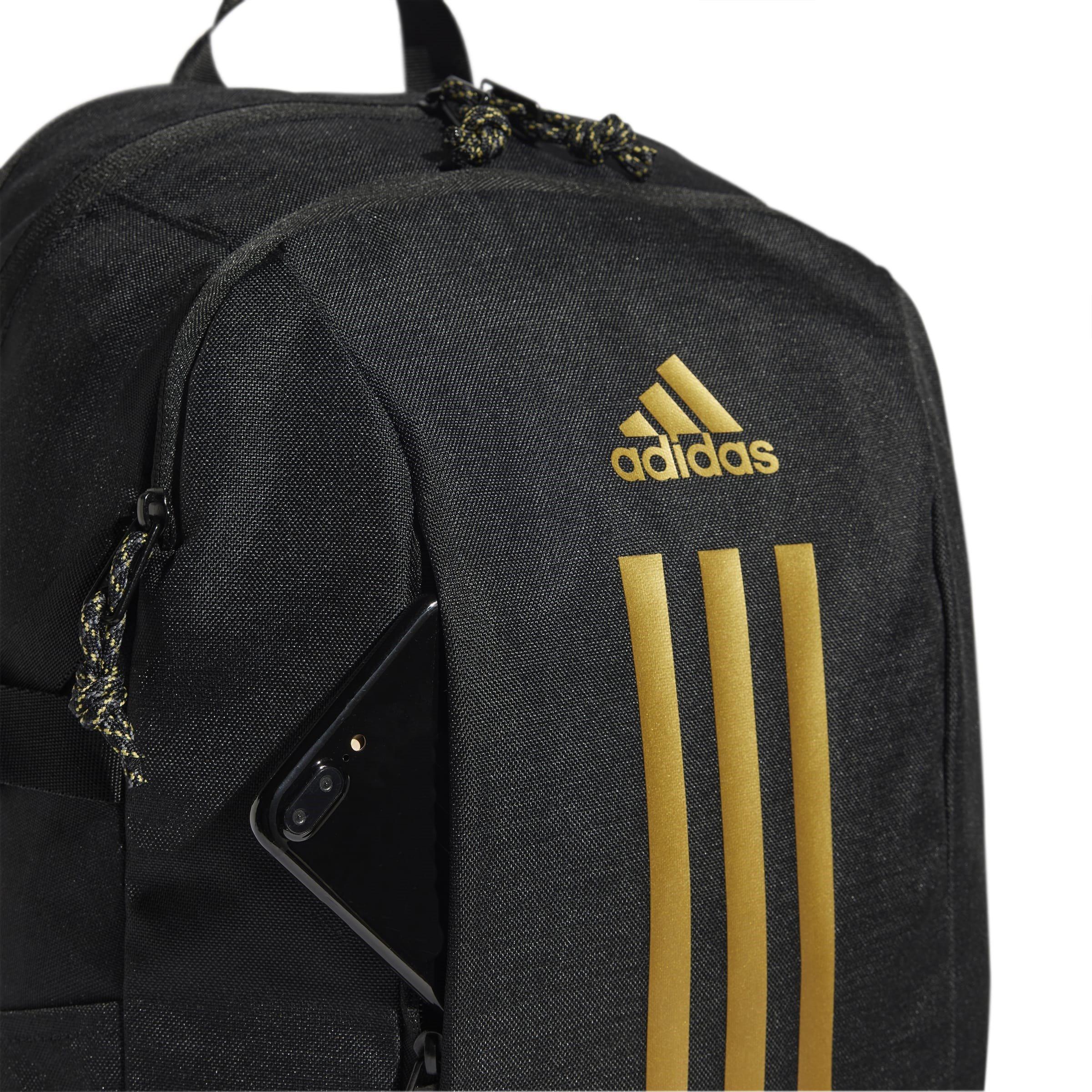 Black/Gold Met - adidas - Power VII Backpack - 5