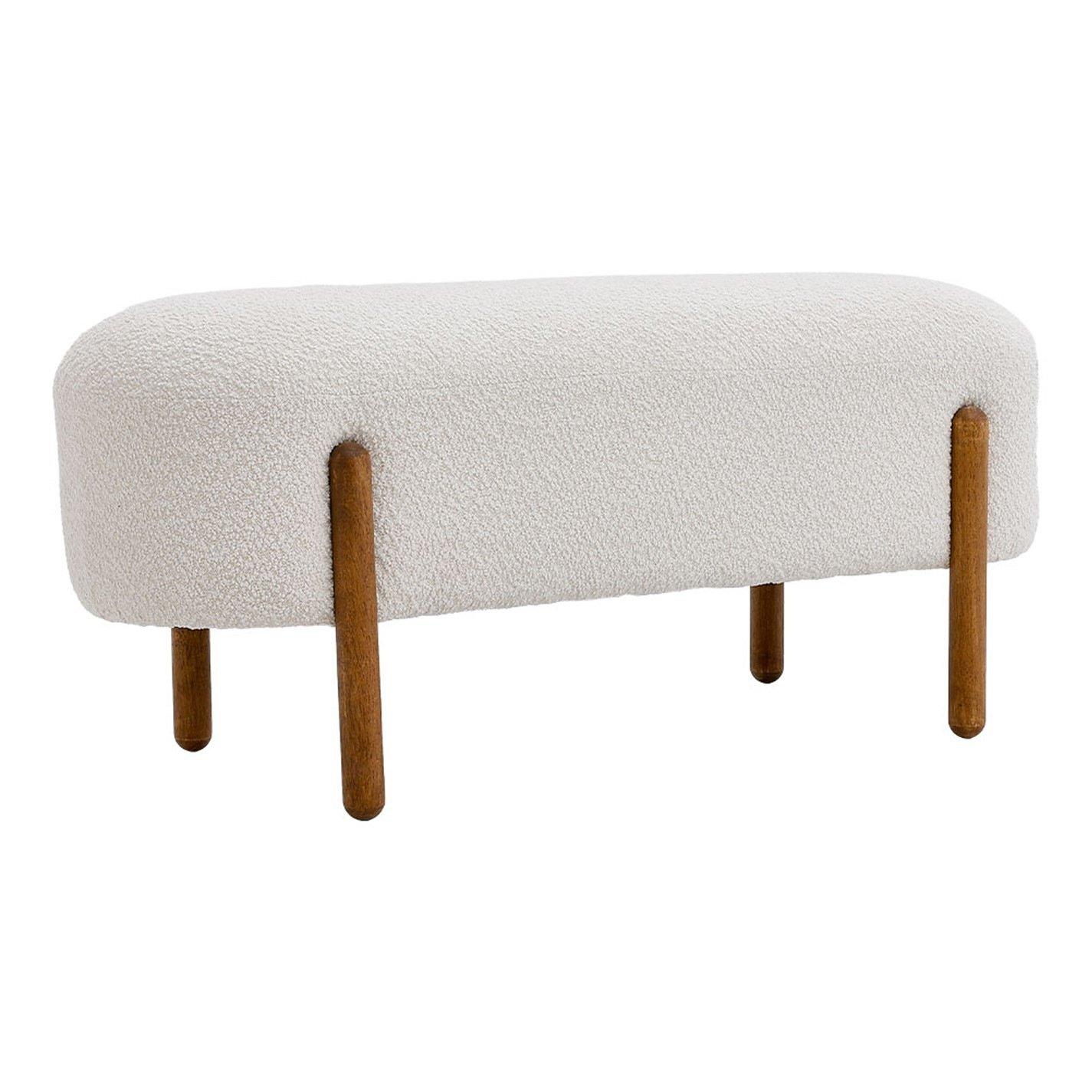 Beige - Kabinet UK - Beige Contemporary Upholstered Bench - 2