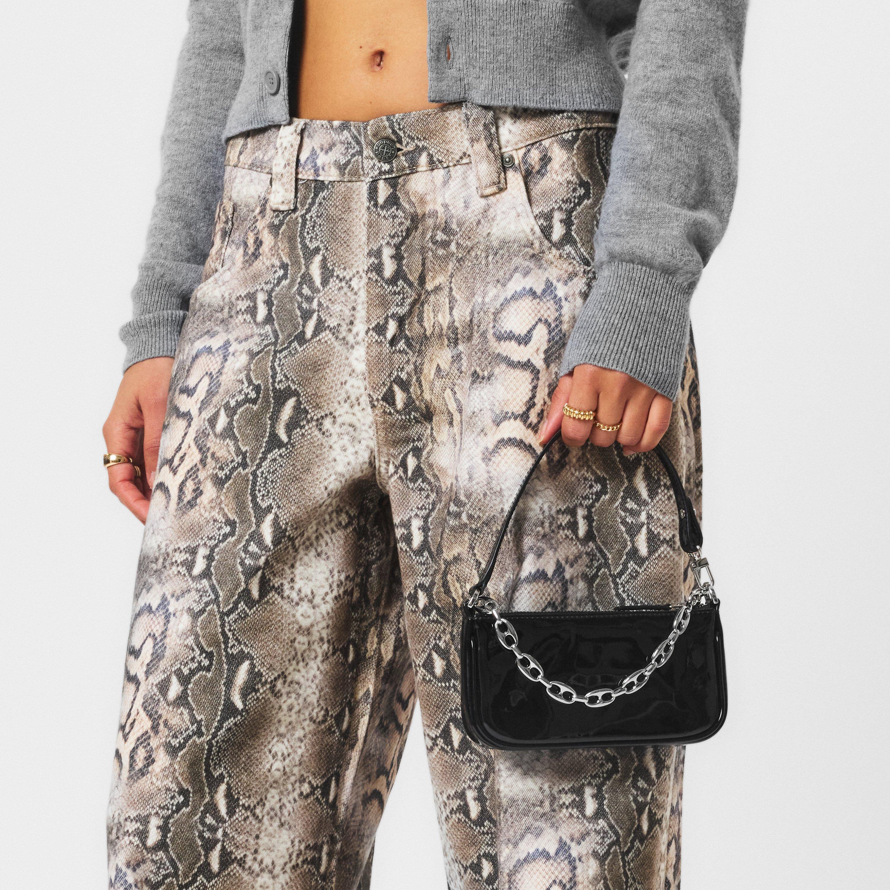 Black - By Far - Women's Mini Patent Leather Shoulder Bag - 3