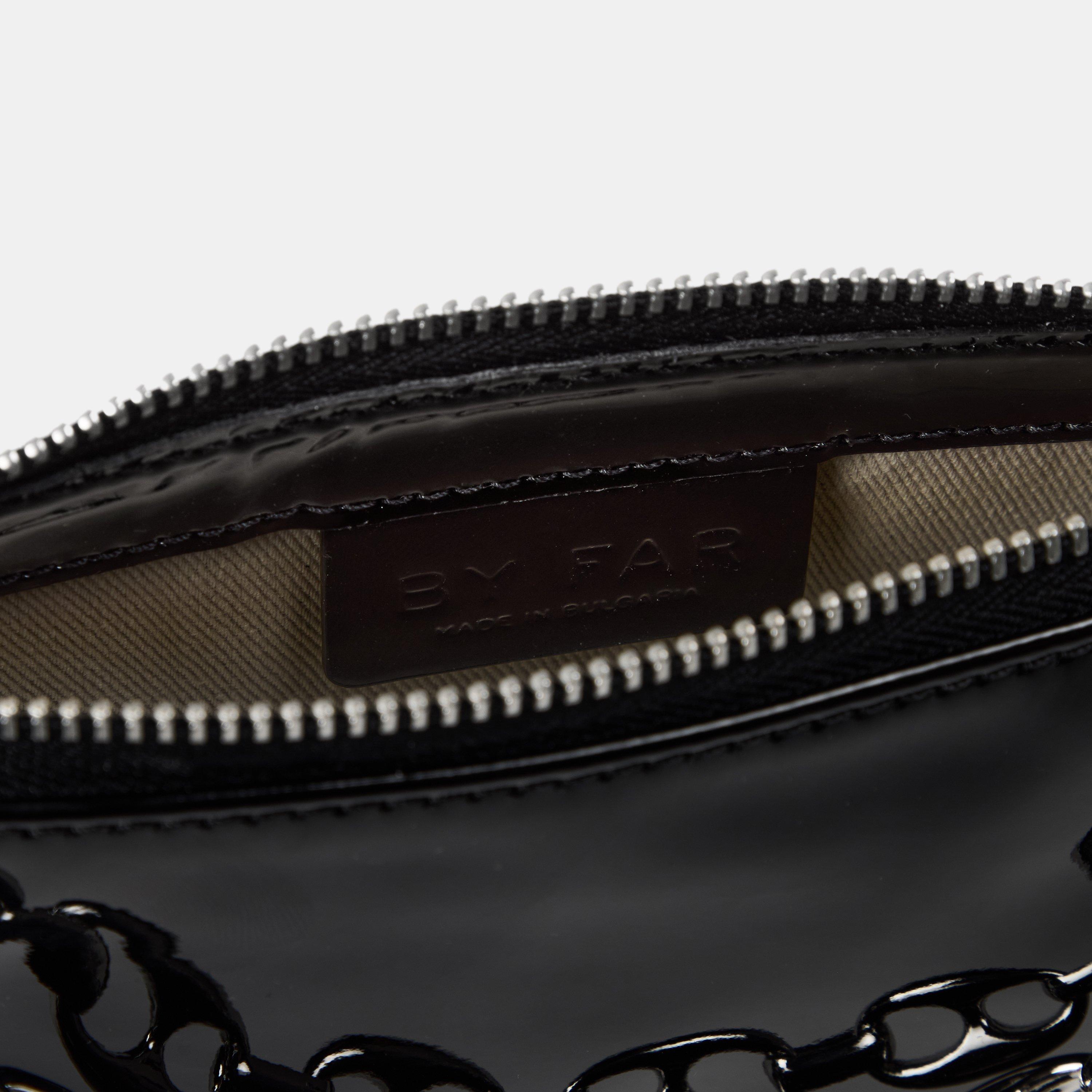 Black - By Far - Women's Mini Patent Leather Shoulder Bag - 5