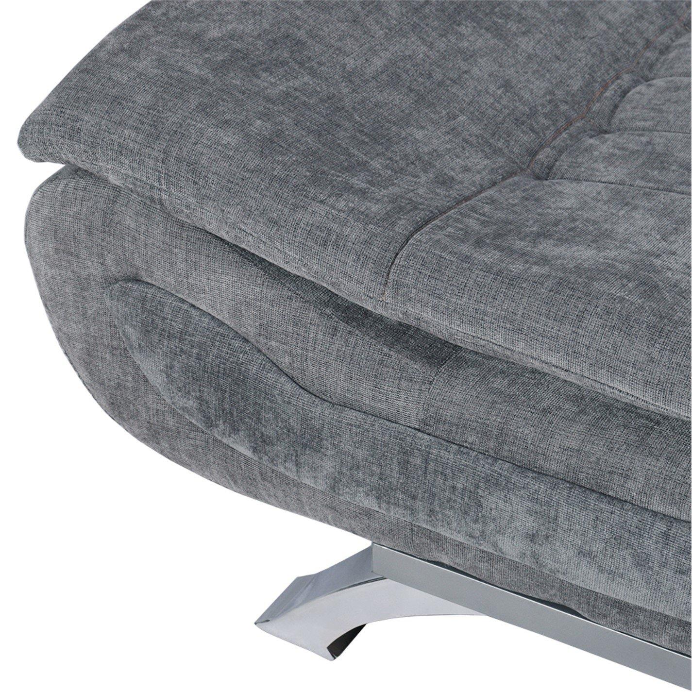 Grey - Kabinet UK - 2-Seat Convertible Sofa Bed with Pillows Grey - 6