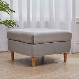 Cottonfy UK 66cm Square Velvet Cowie Footstool