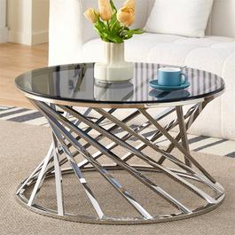 Comfy Living Round Metal Coffee Table