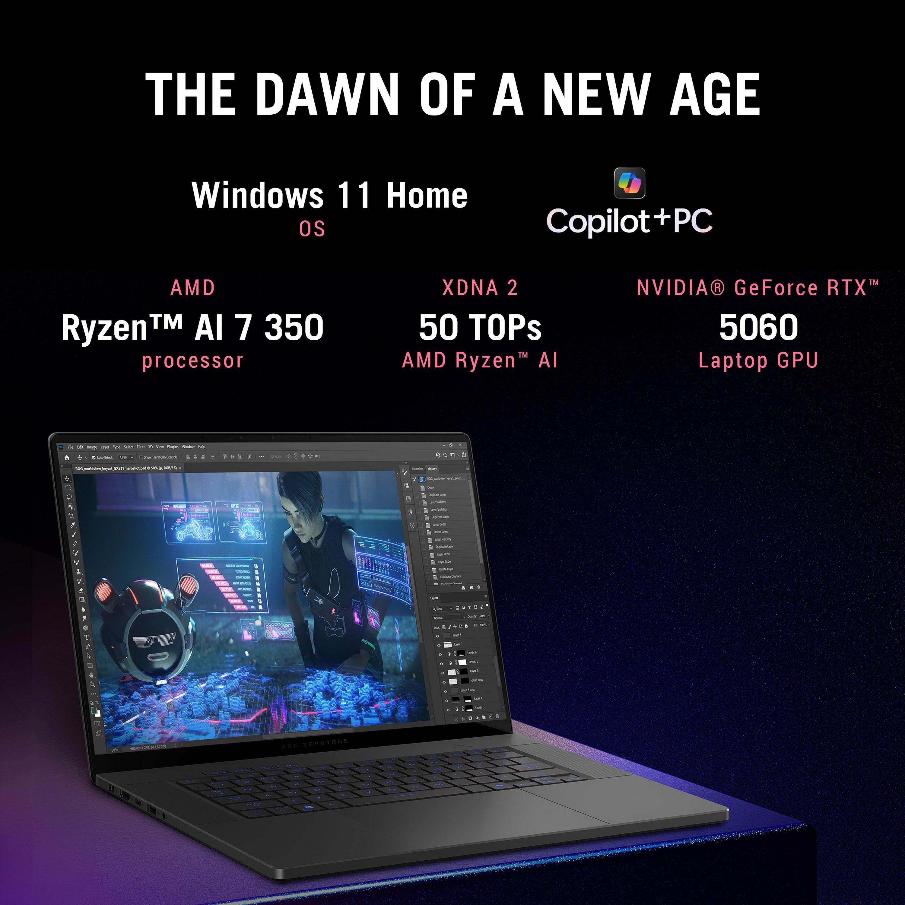 Grises - ASUS - ASUS ROG Zephyrus G16 GU605CP 16Inch Gaming Laptop - Intel Core Ultra 9 285H 32GB 1TB RTX 5070 - 13