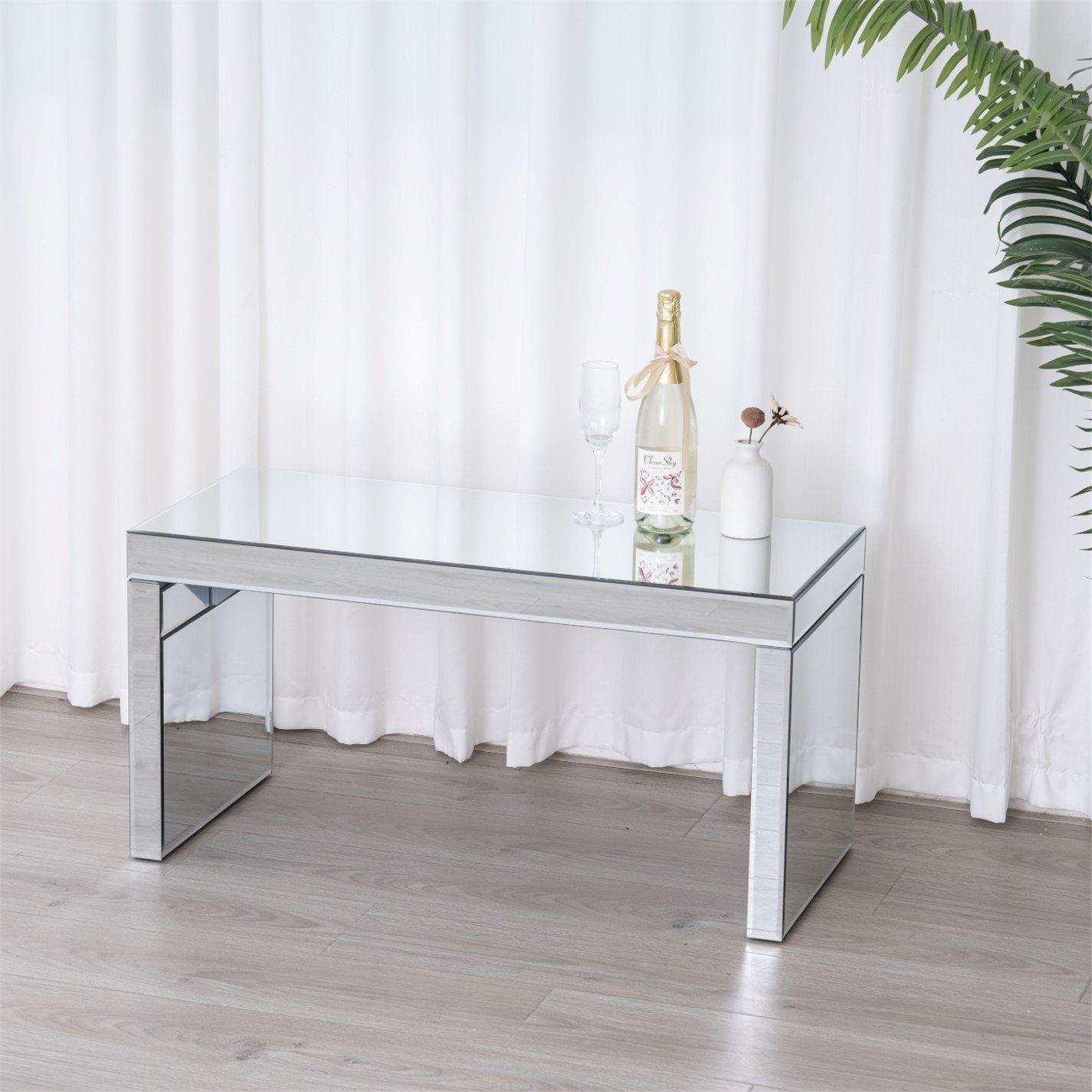 Mirror - Comfy Living - Designer Mirrored Lounge Table - 1