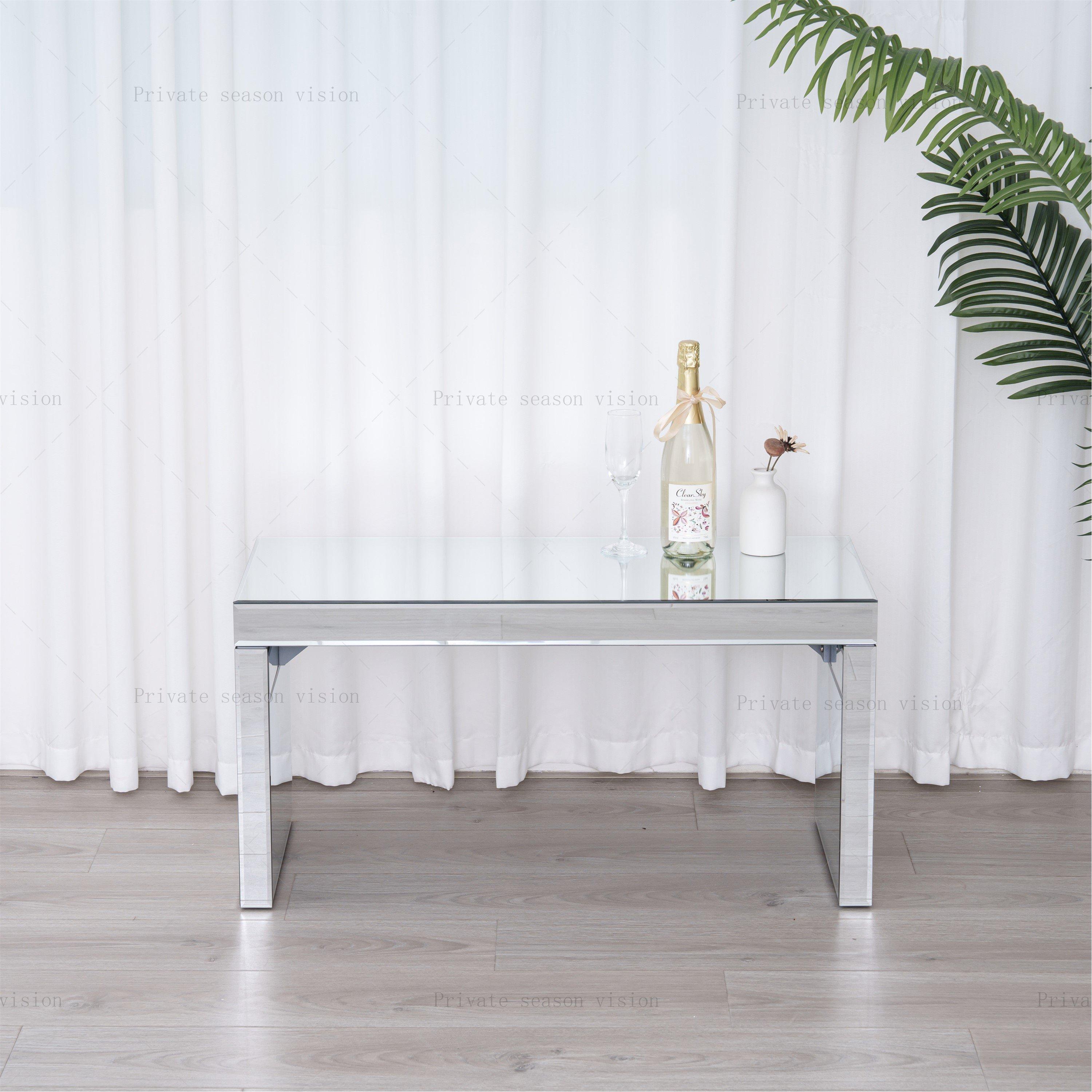 Mirror - Comfy Living - Designer Mirrored Lounge Table - 2