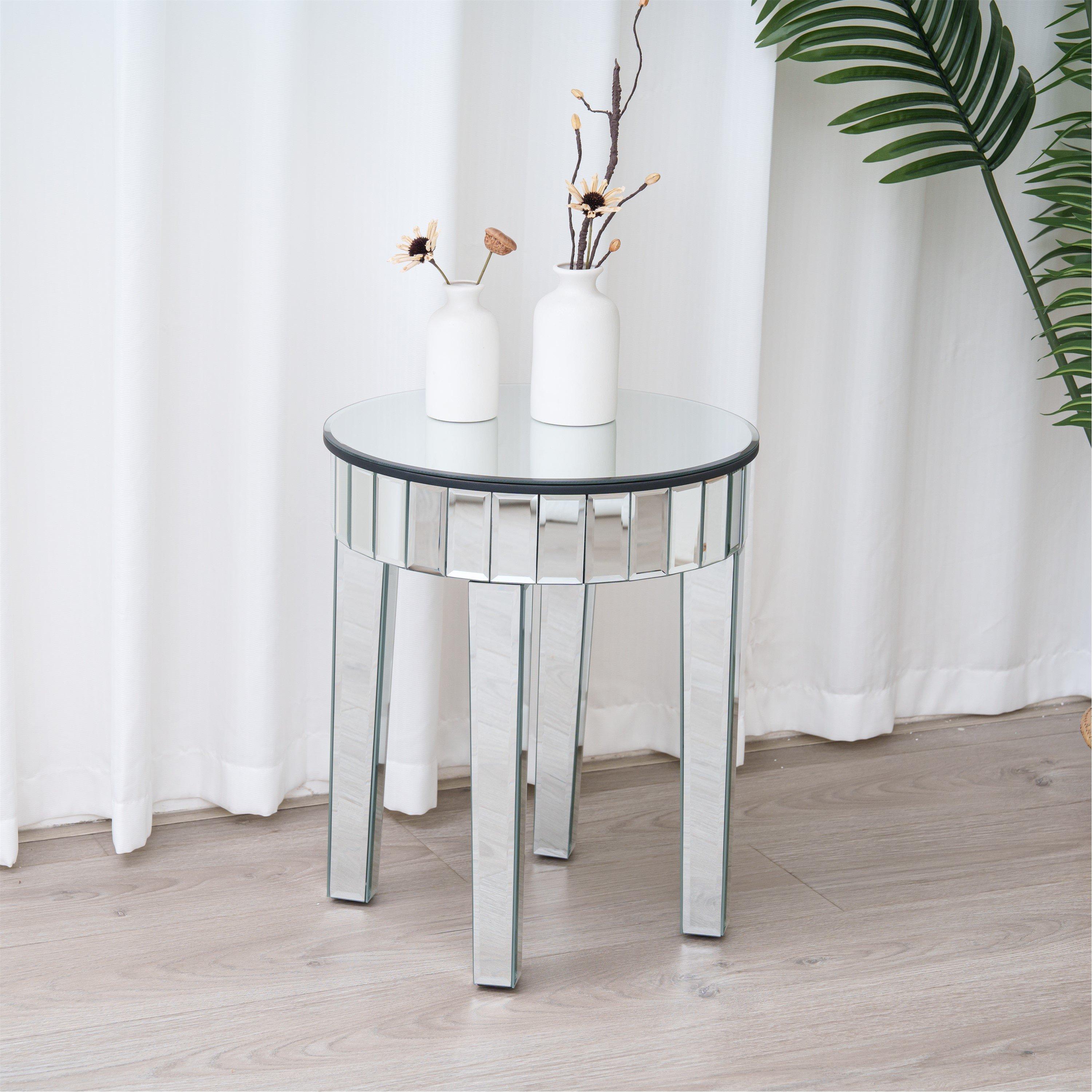 Mirror - Comfy Living - Designer Mirrored Lounge Table - 4