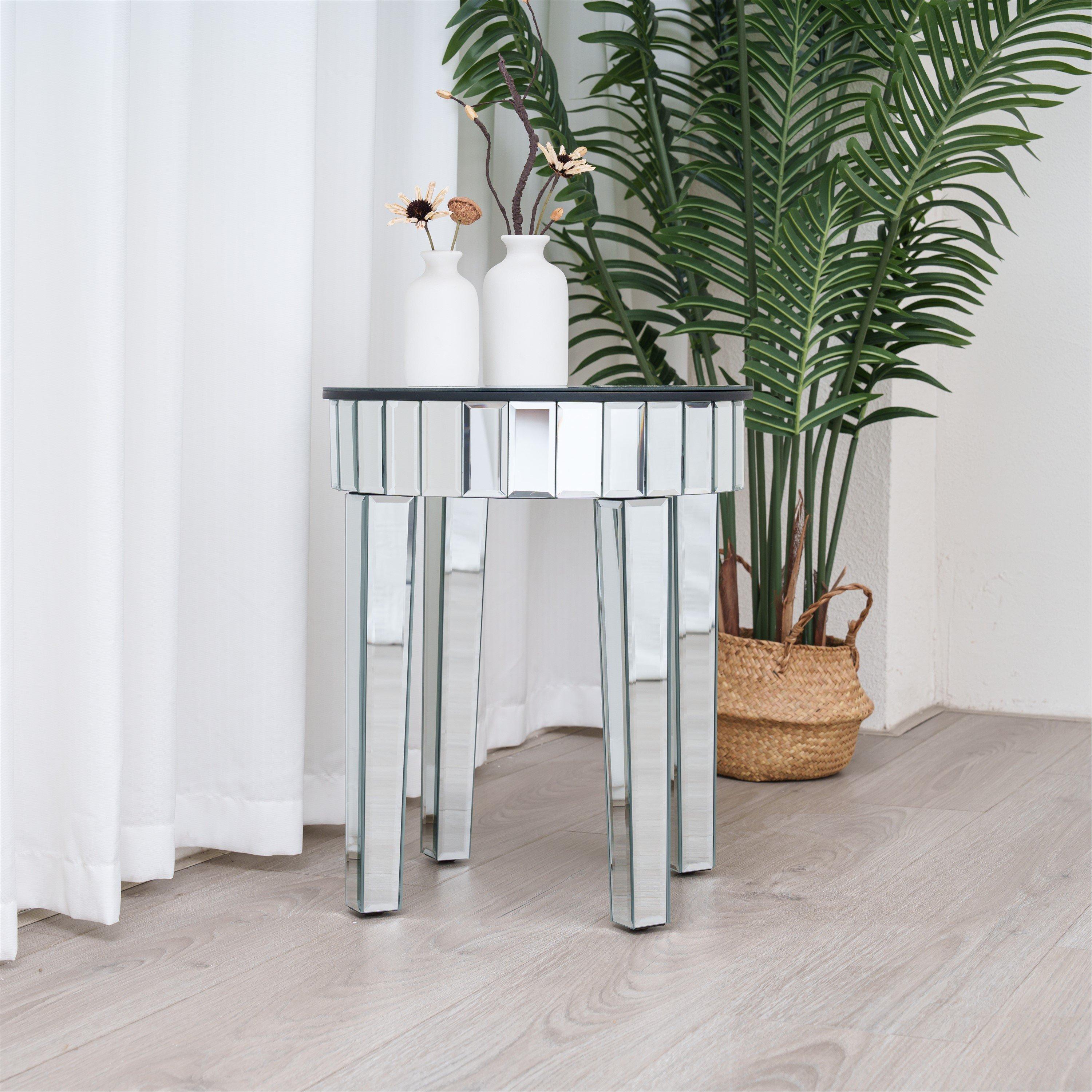Mirror - Comfy Living - Designer Mirrored Lounge Table - 5