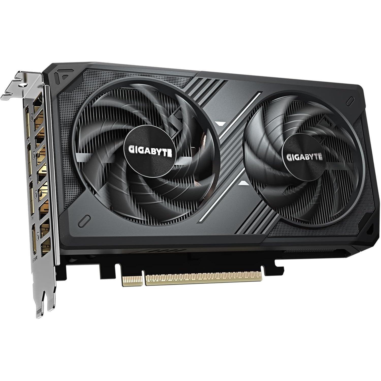 Crna - Gigabyte Technology - GIGABYTE RTX 5060 8GB WINDFORCE MAX OC Graphics Card - 4