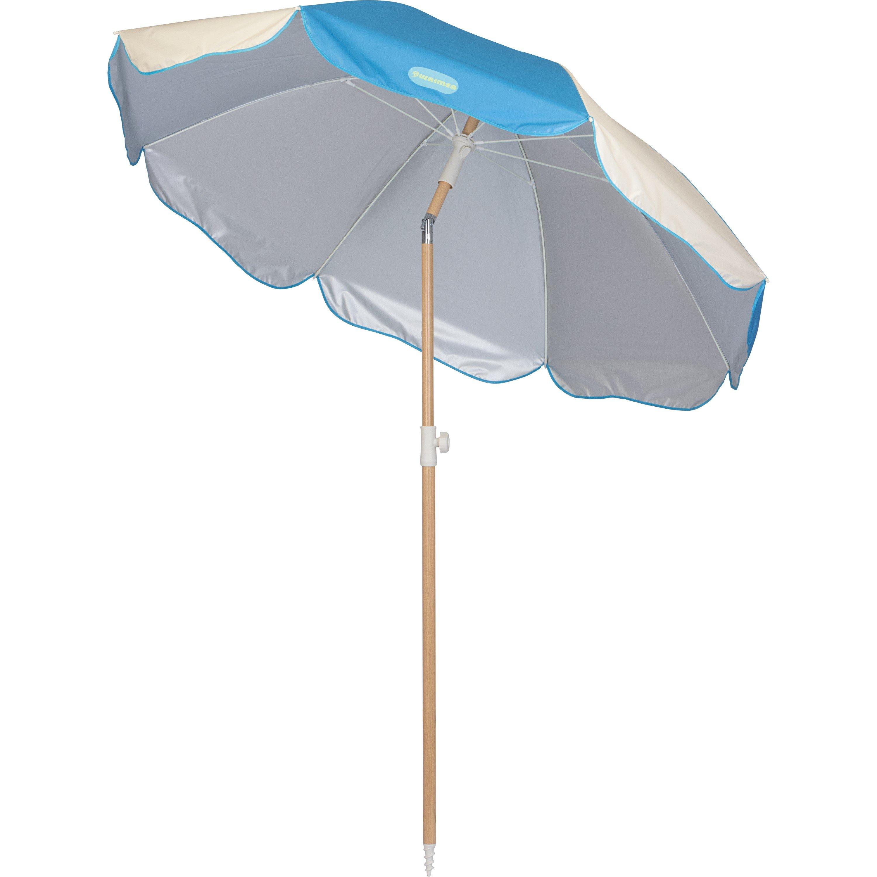 Blue/Sand - Waimea - Beach Umbrella Tiltable Oliana-200 - 2