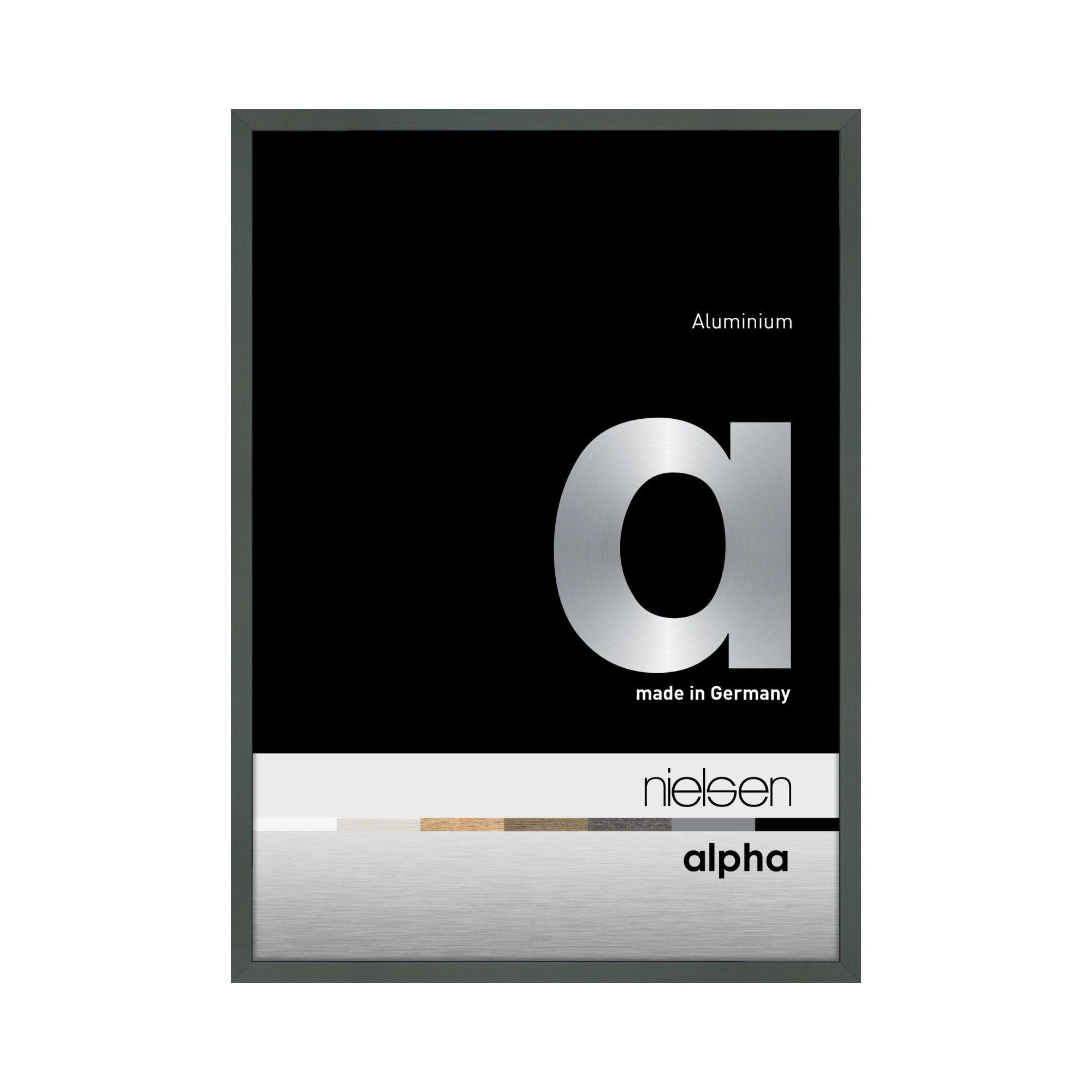 Nielsen  Alpha Aluminium Picture Frame With Glass Front - Platin - 40 x 50cm