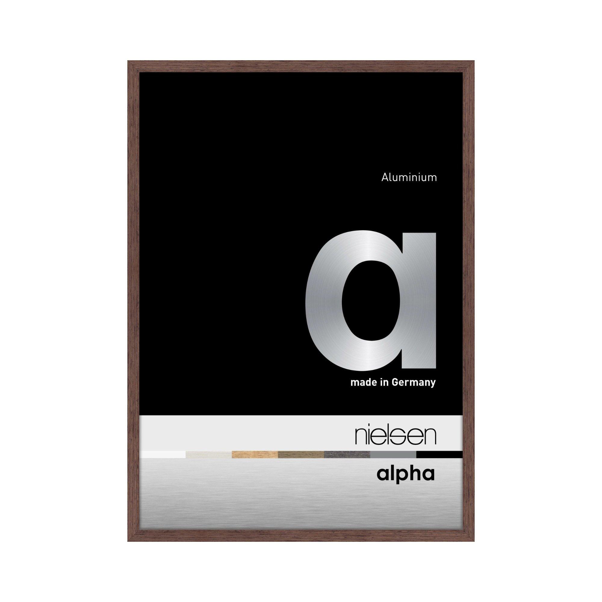 Nielsen  Alpha Aluminium Picture Frame With Glass Front - Light Wenge - 30 x 40cm