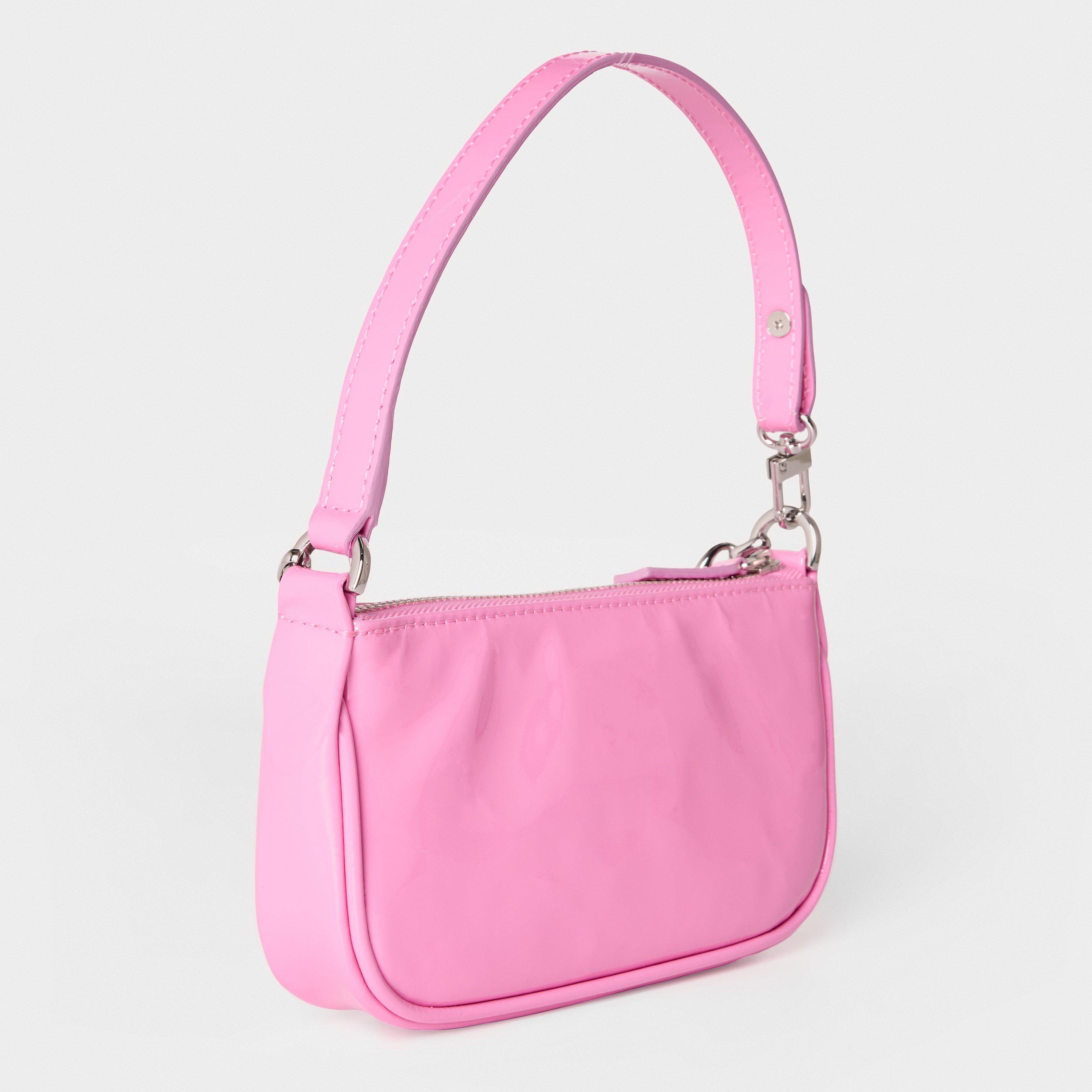 Pink - By Far - Women's Mini Patent Leather Shoulder Bag - 2