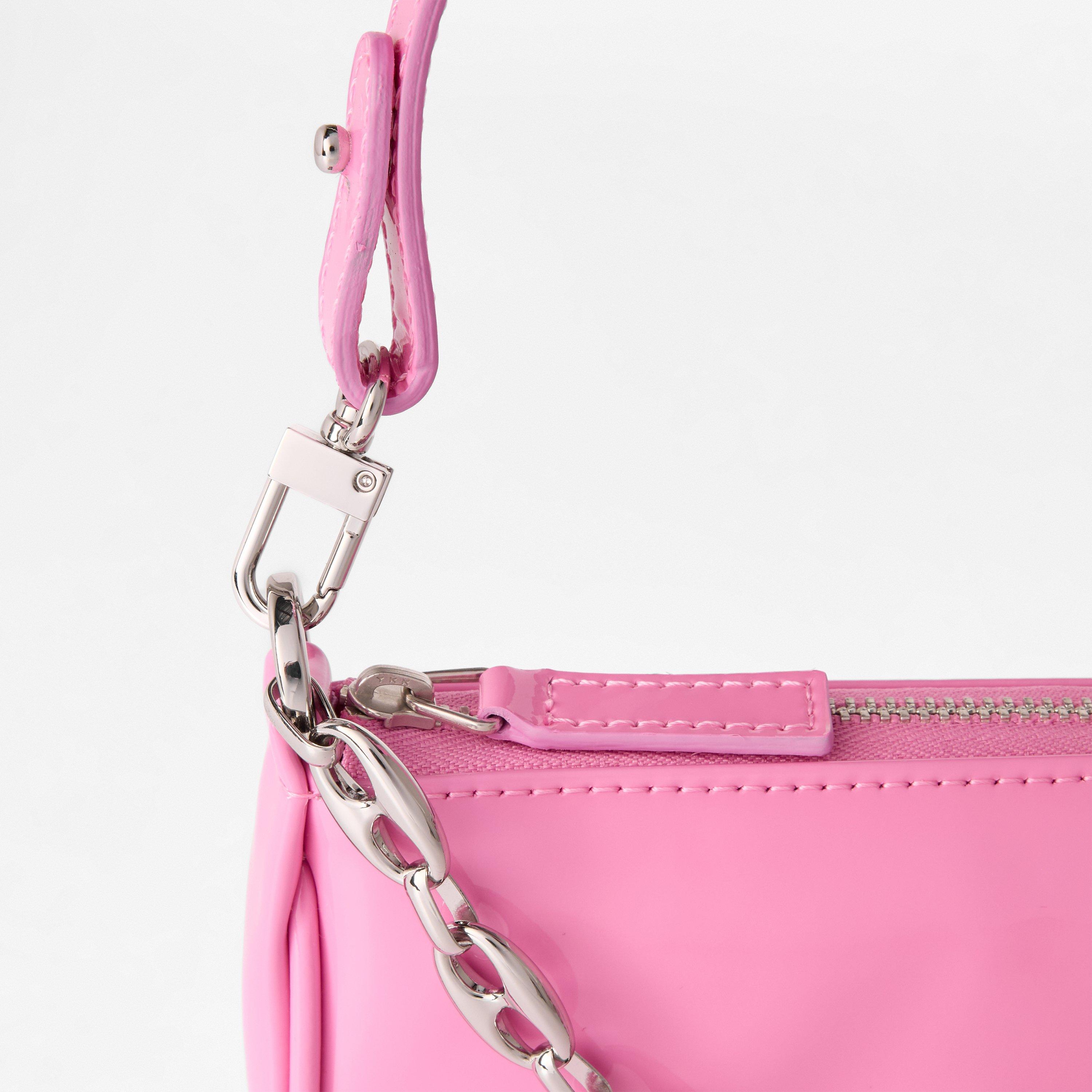 Pink - By Far - Women's Mini Patent Leather Shoulder Bag - 4