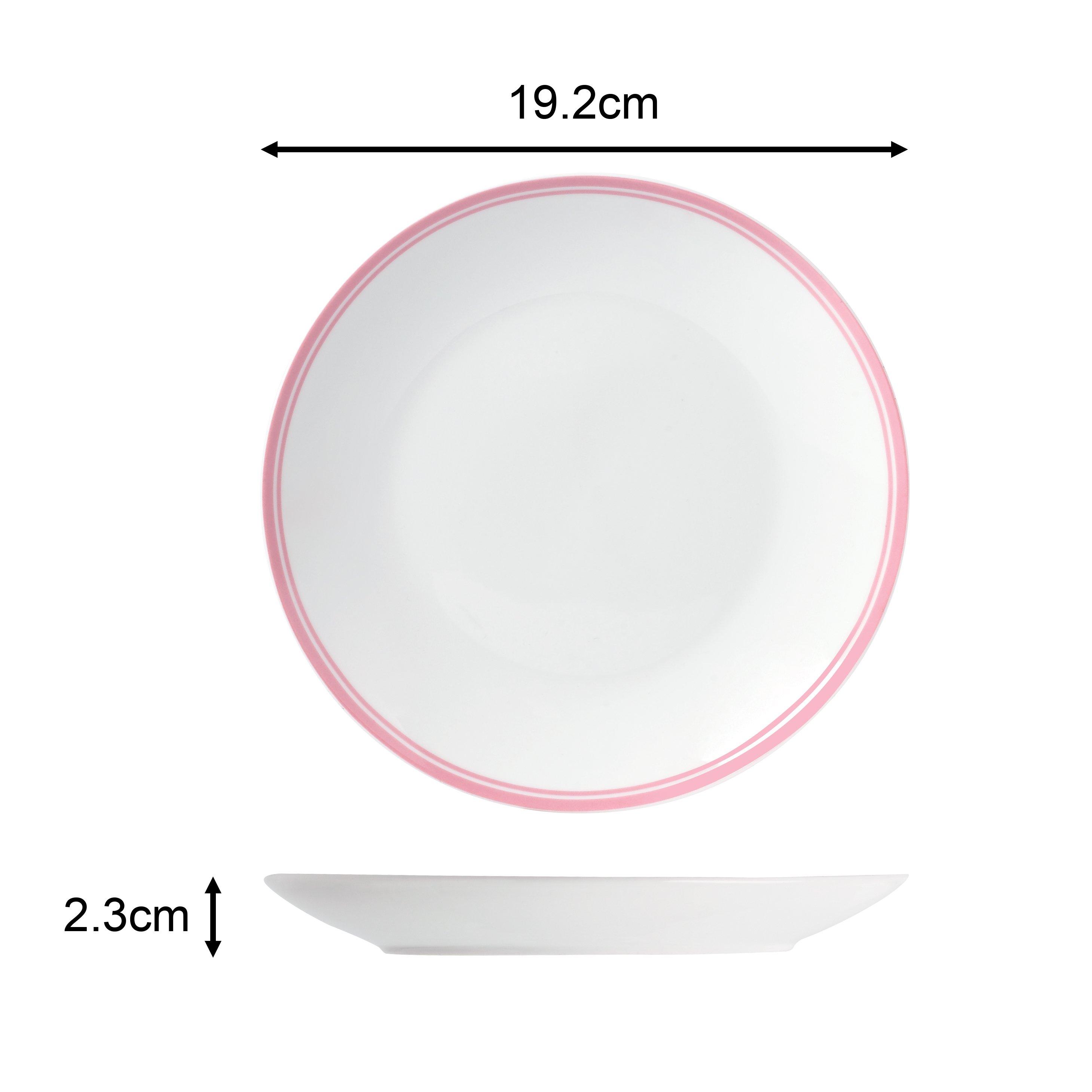 Multi - Waterside - 16pc St. Ives Pink Dinner Set - 5