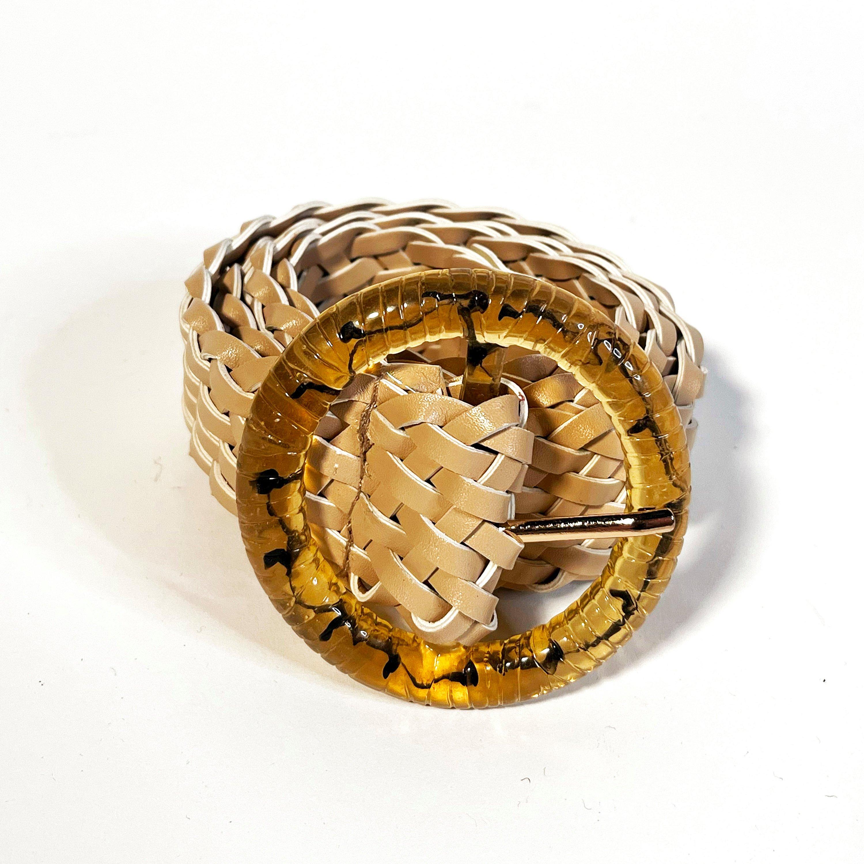 Cream - Glamorous - Woven-Belt - 2