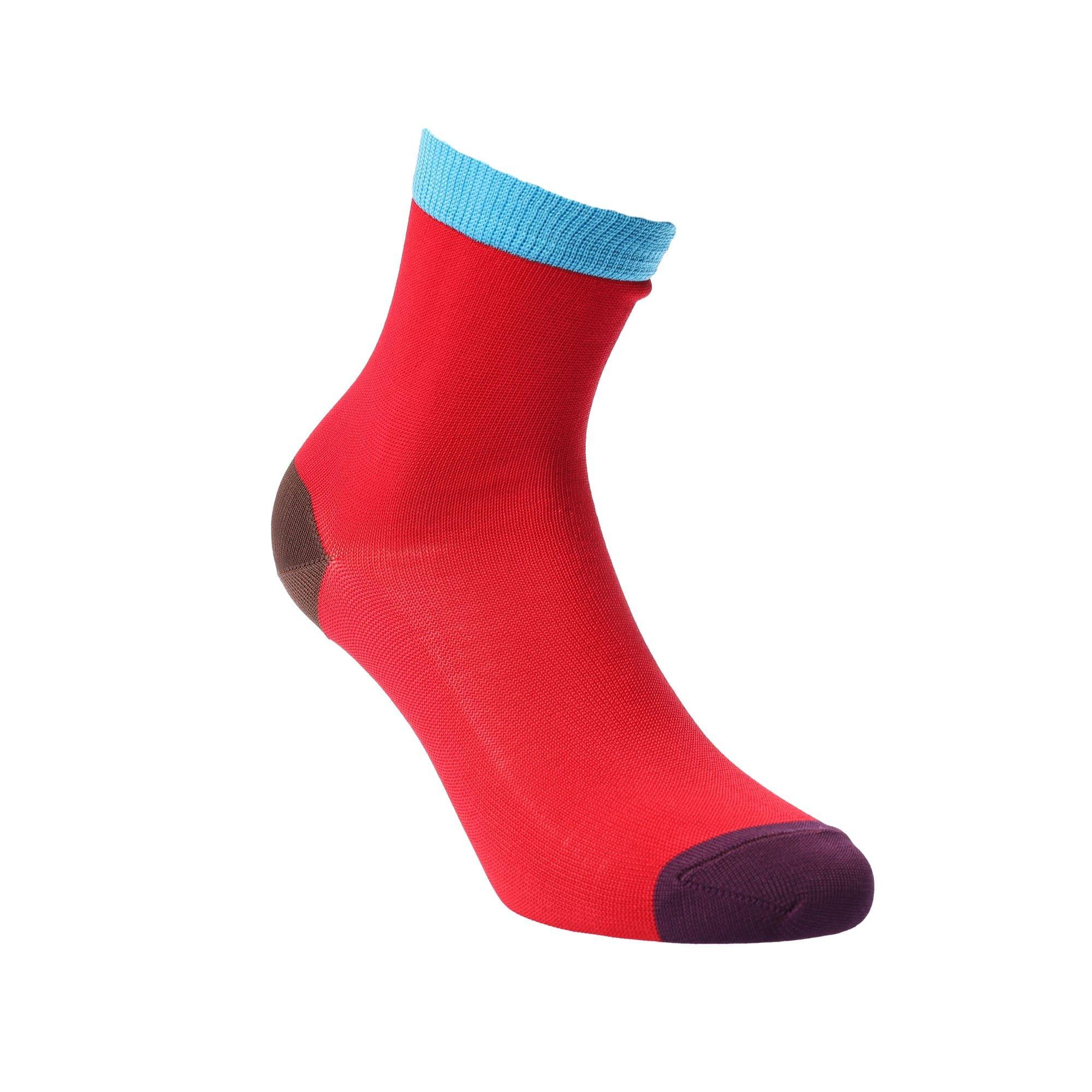 Red - Happy Socks - Grace Ankle Socks - 1