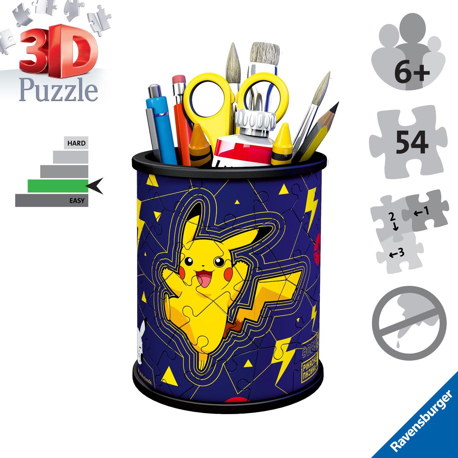 54pc - Pokemon - Pokemon Pencil Holder 3D Puzzle 54pc - 3