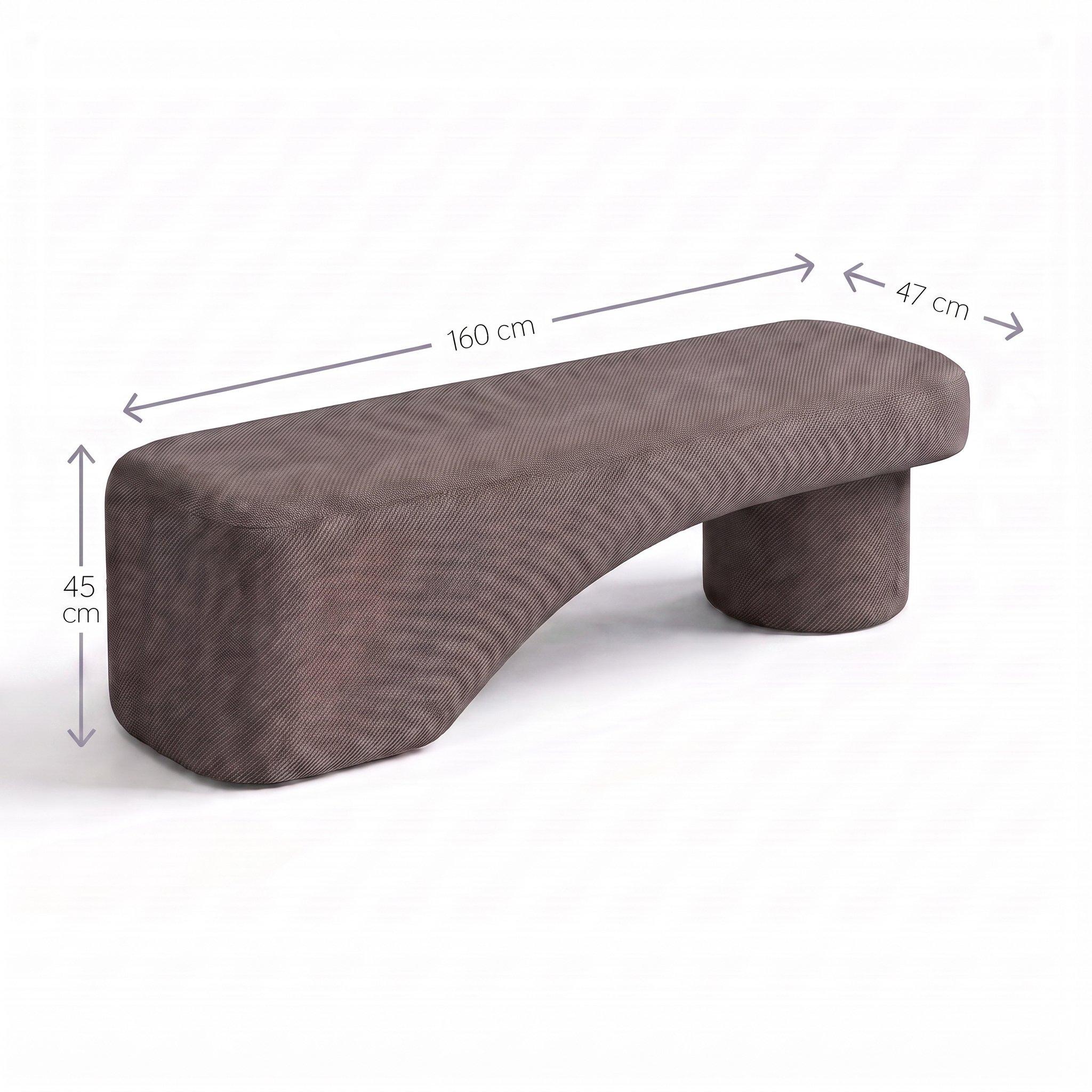Gemma 93 - Sofa.com - Larch Large Bench in Brushed Matte Weave - 2