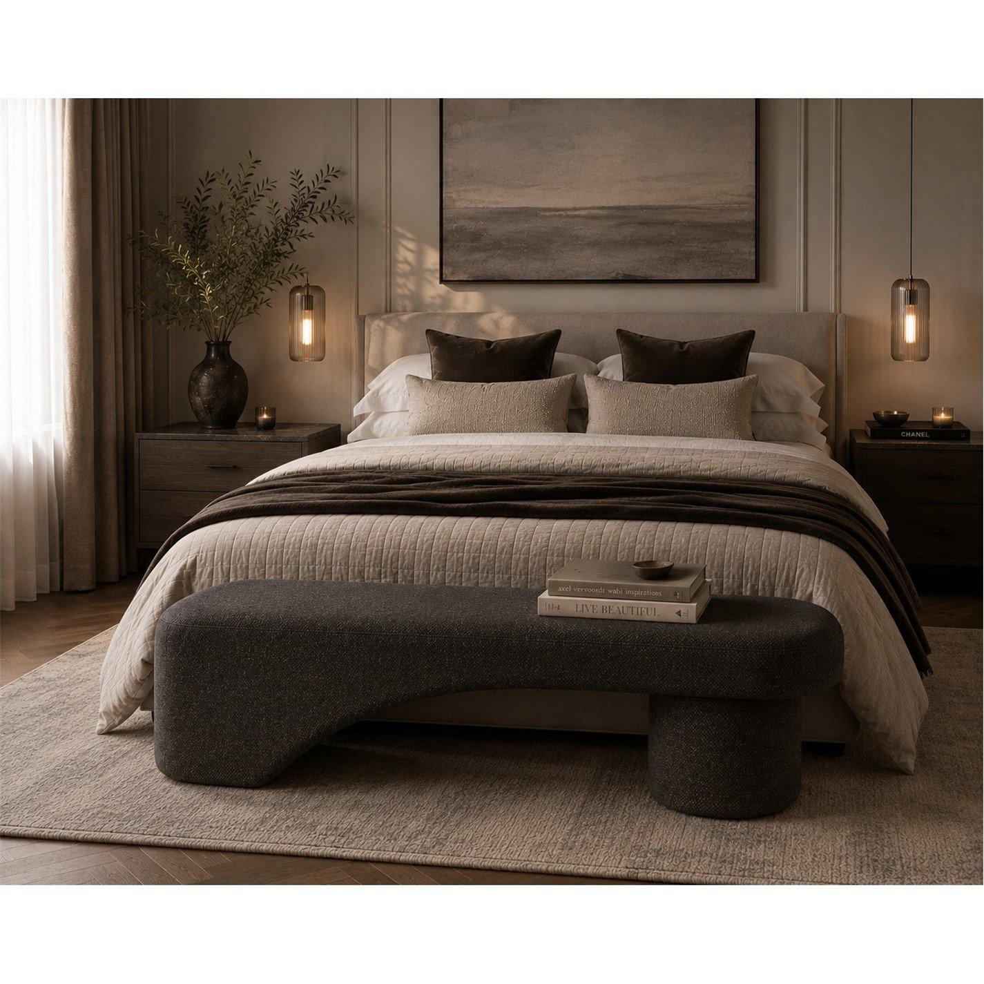 Gemma 93 - Sofa.com - Larch Large Bench in Brushed Matte Weave - 4
