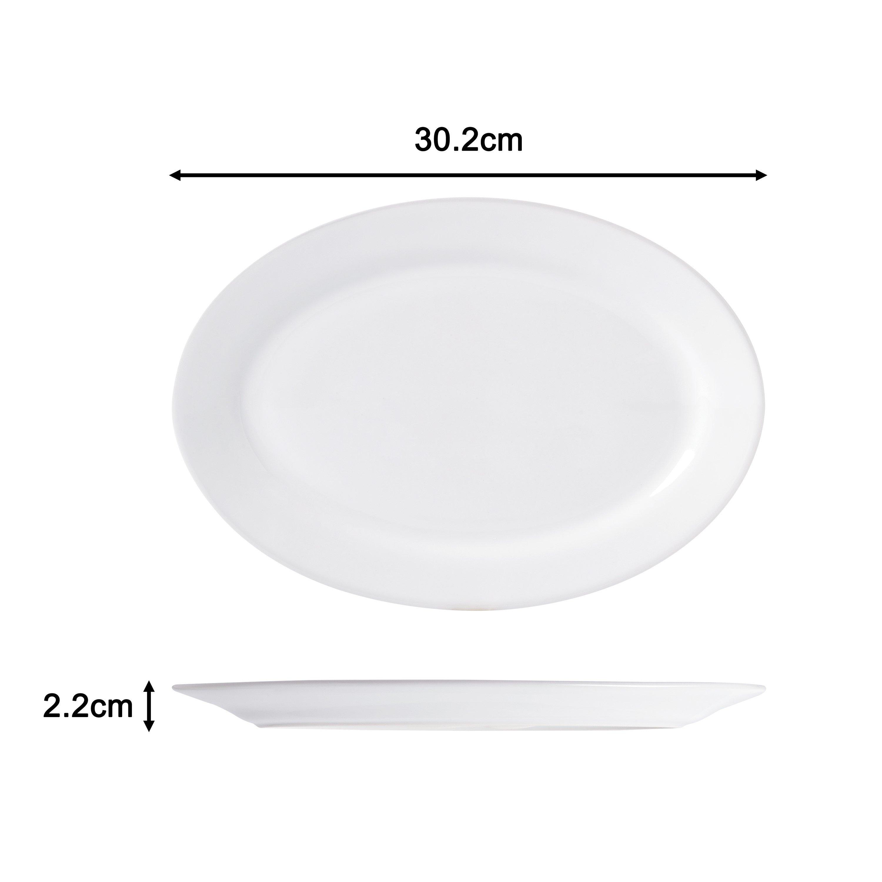 White - Waterside - 60pc White Coupe Dinner Set - 11