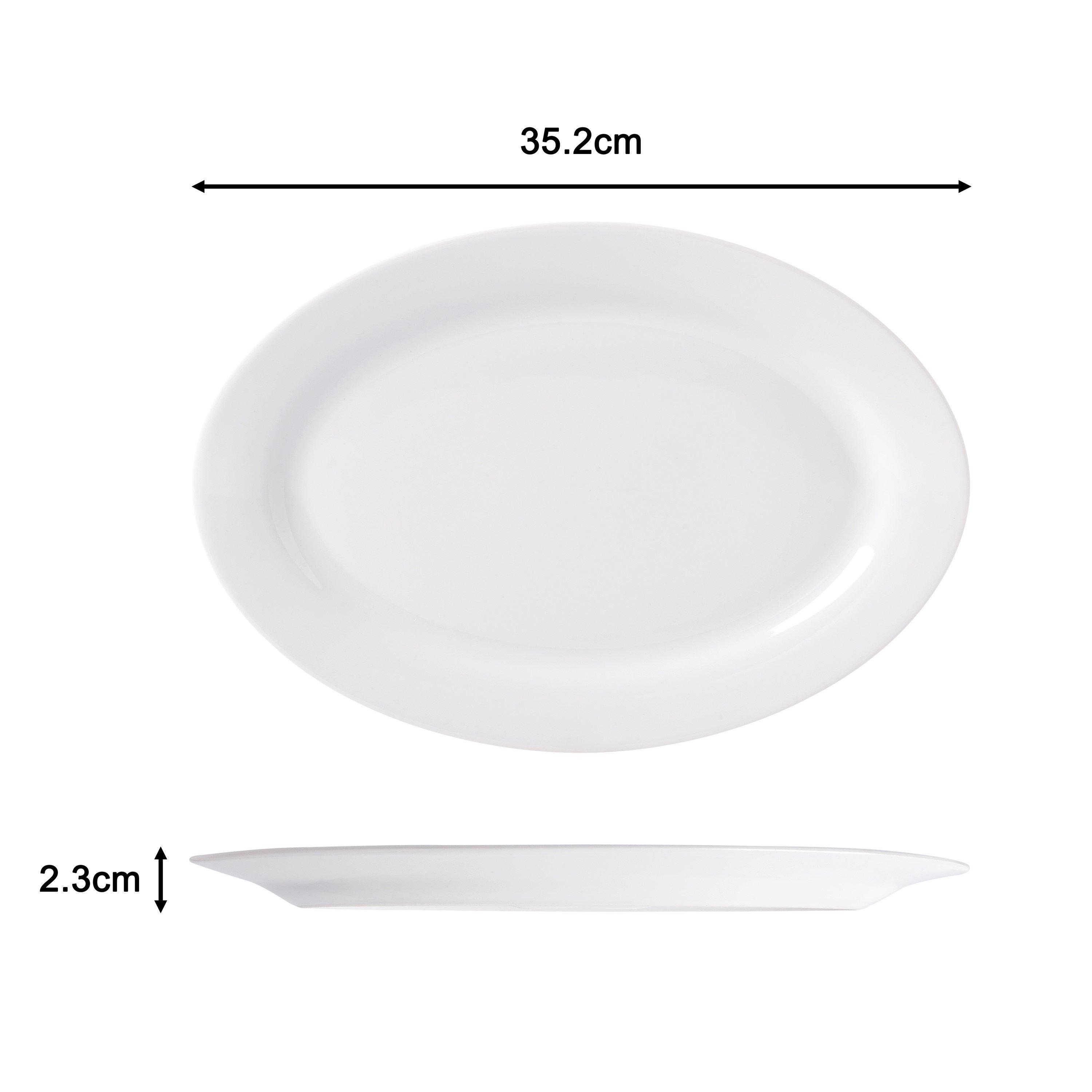 White - Waterside - 60pc White Coupe Dinner Set - 10