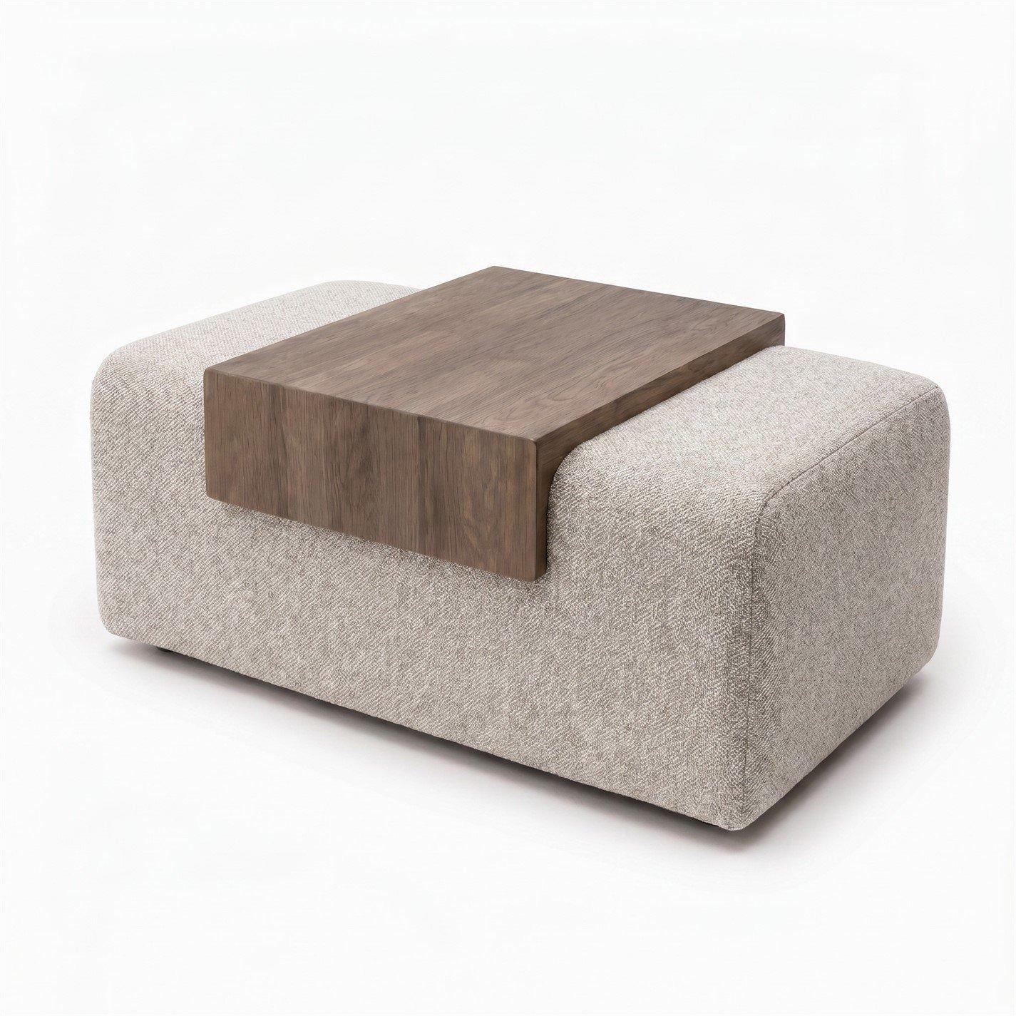Cleo Bedside Table in Brushed Matte Weave