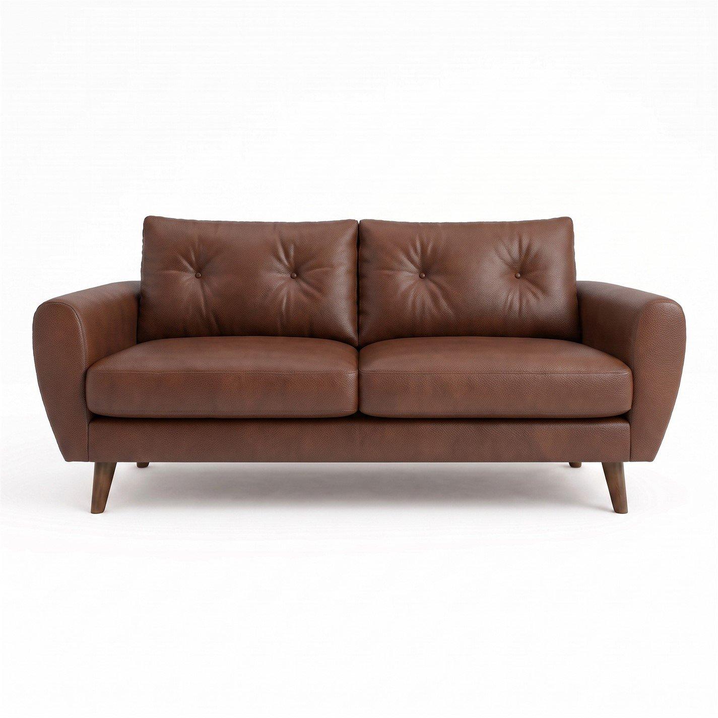 Tan Leather - Sofa.com - Jack 3 Seat Sofa in Italian Soft Leather - 1