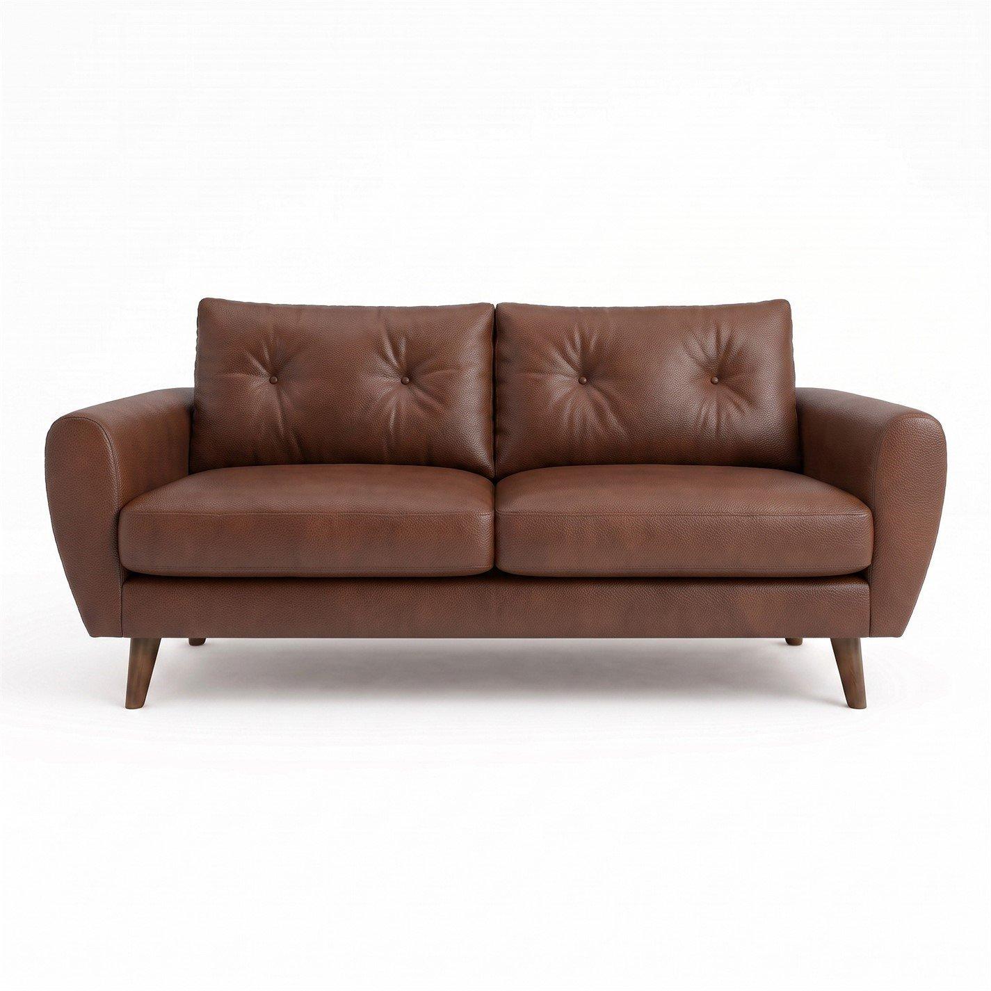Tan Leather - Sofa.com - Jack 3 Seat Sofa in Italian Soft Leather - 3