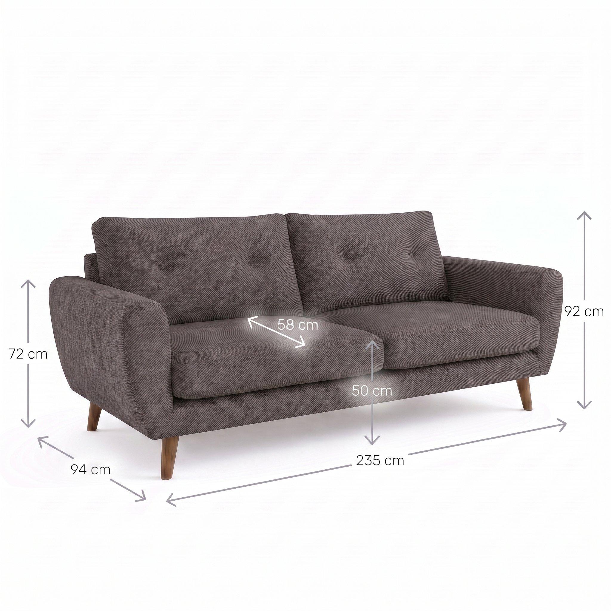 Gemma 93 - Sofa.com - Jack 3 Seat Sofa Bed in Brushed Matte Weave - 2