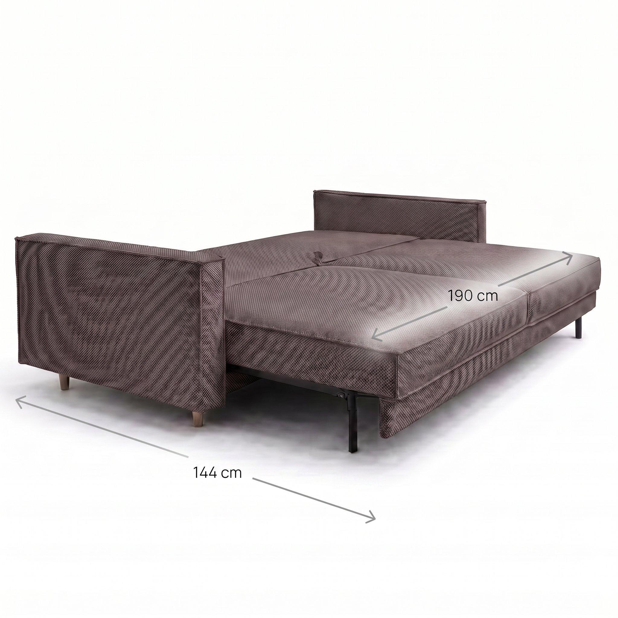 Gemma 93 - Sofa.com - Axel 3 Seat Sofa Bed in Brushed Matte Weave - 3