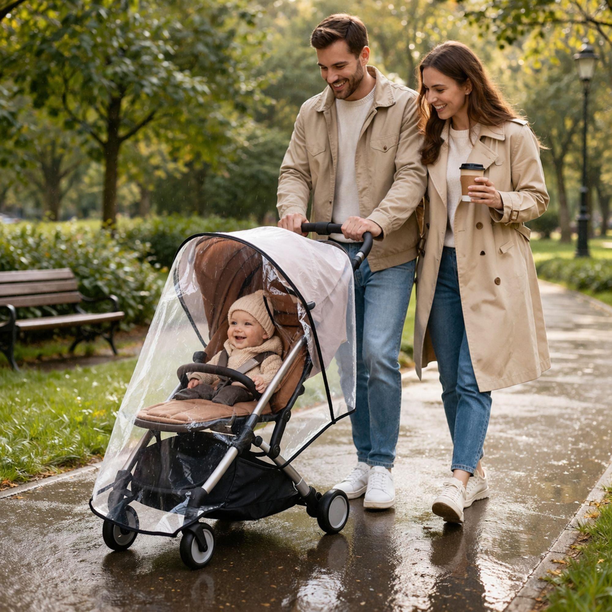 Clear - Cute and Co - Cute & Co Baby Stroller/ Pram Weather Shield - 4