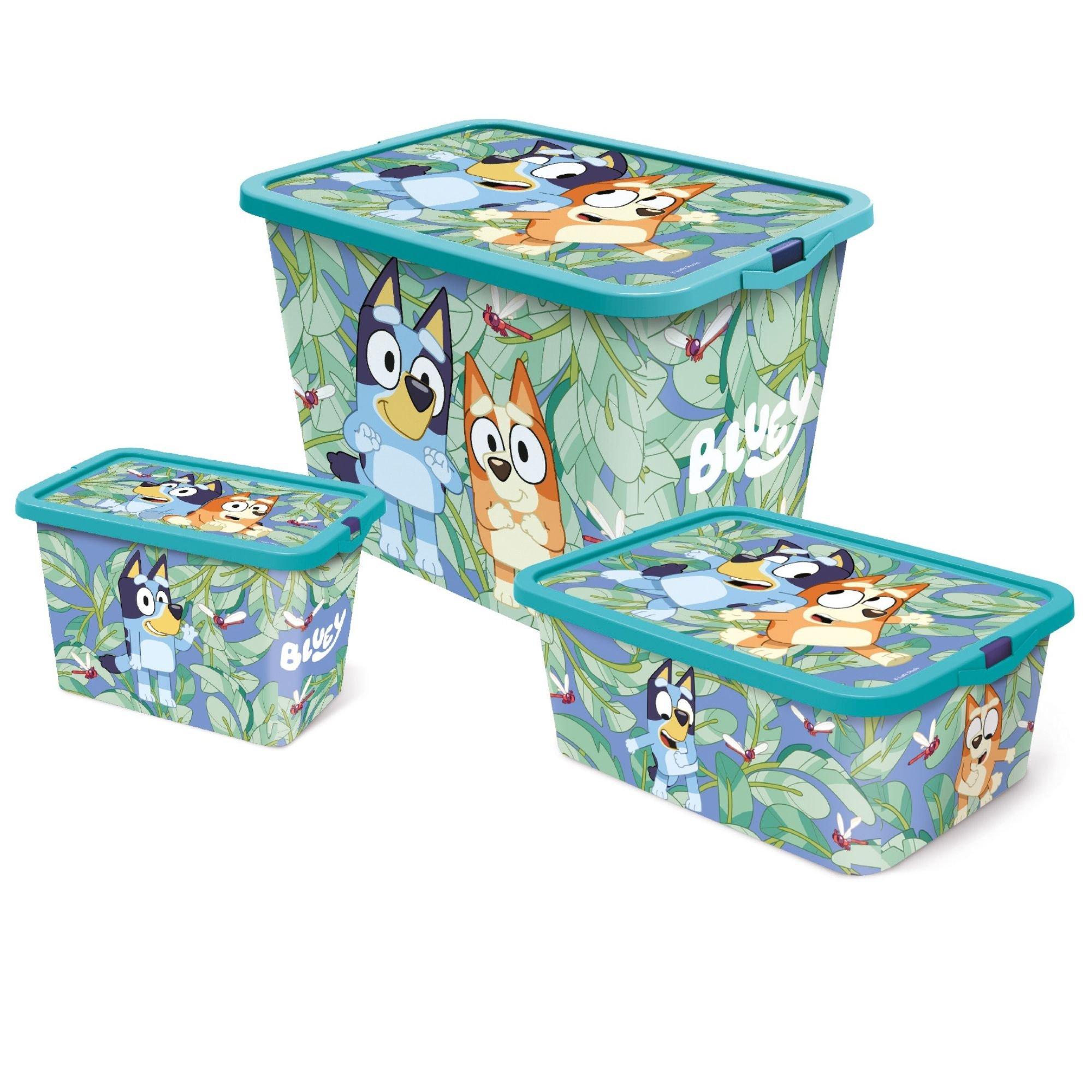 Blue - Bluey - Tripple Storage Set - 1