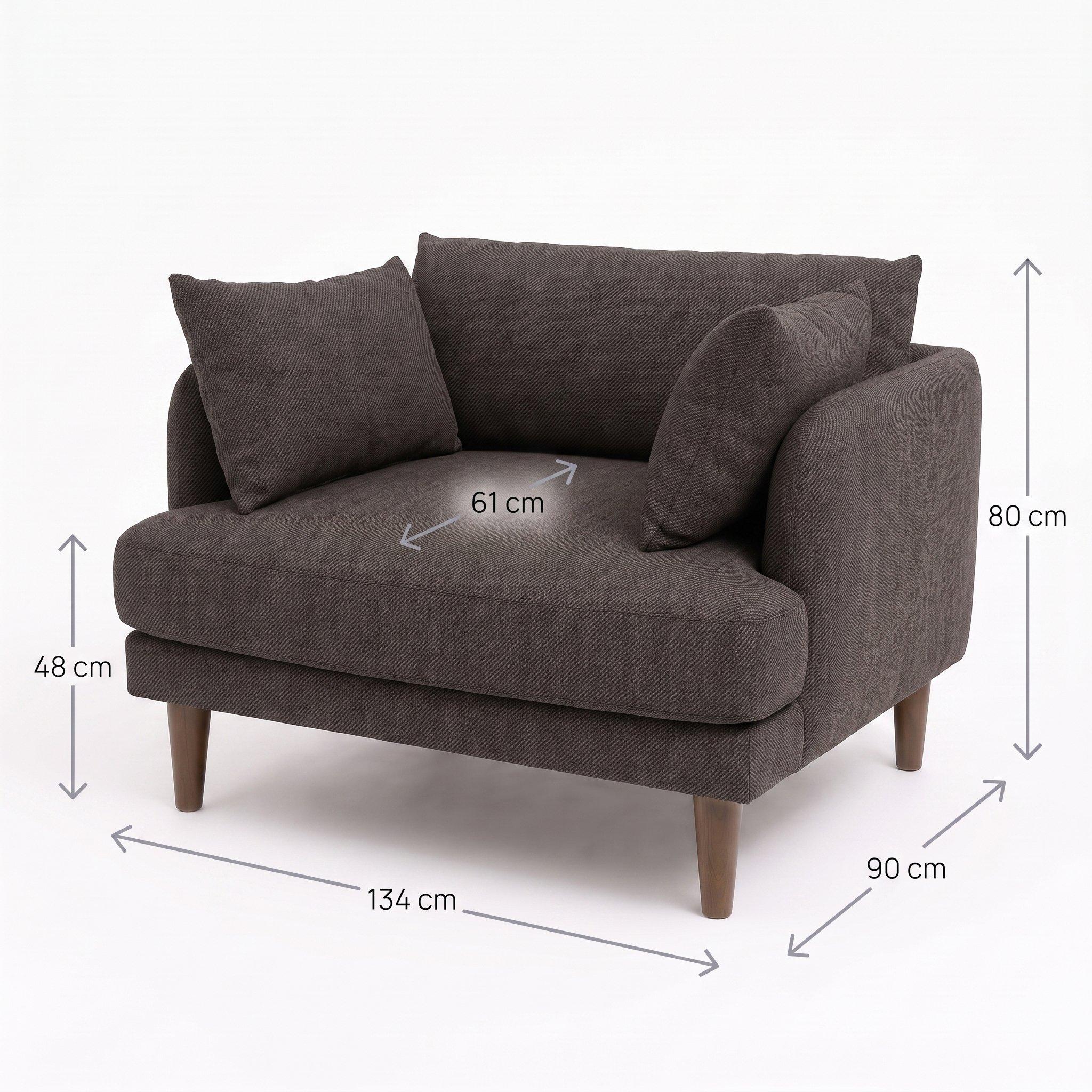 Gemma 93 - Sofa.com - Pip Loveseat in Brushed Matte Weave - 2