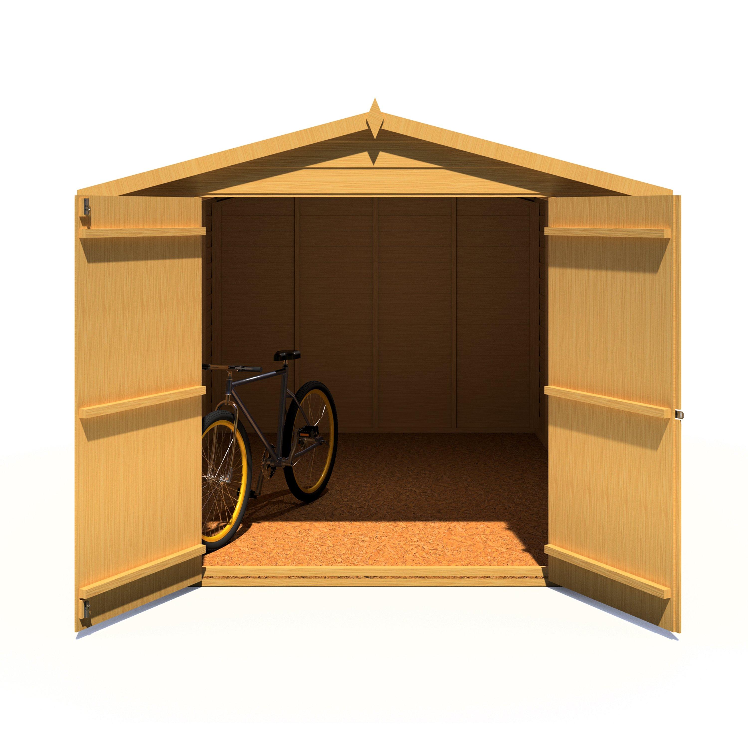 Wood - Shire - Overlap 12x8 Double Door No windows - 8