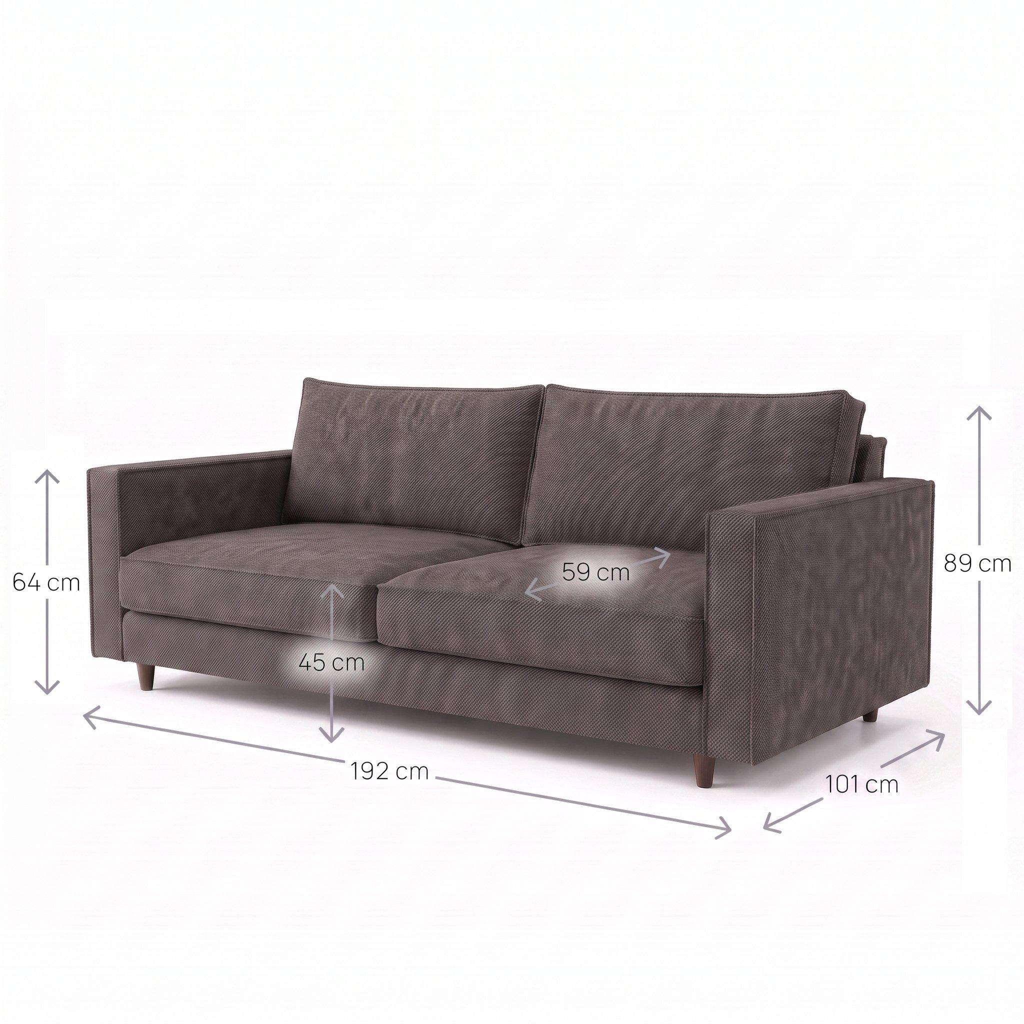 Gemma 93 - Sofa.com - Axel 2.5 Seat Sofa in Brushed Matte Weave - 3