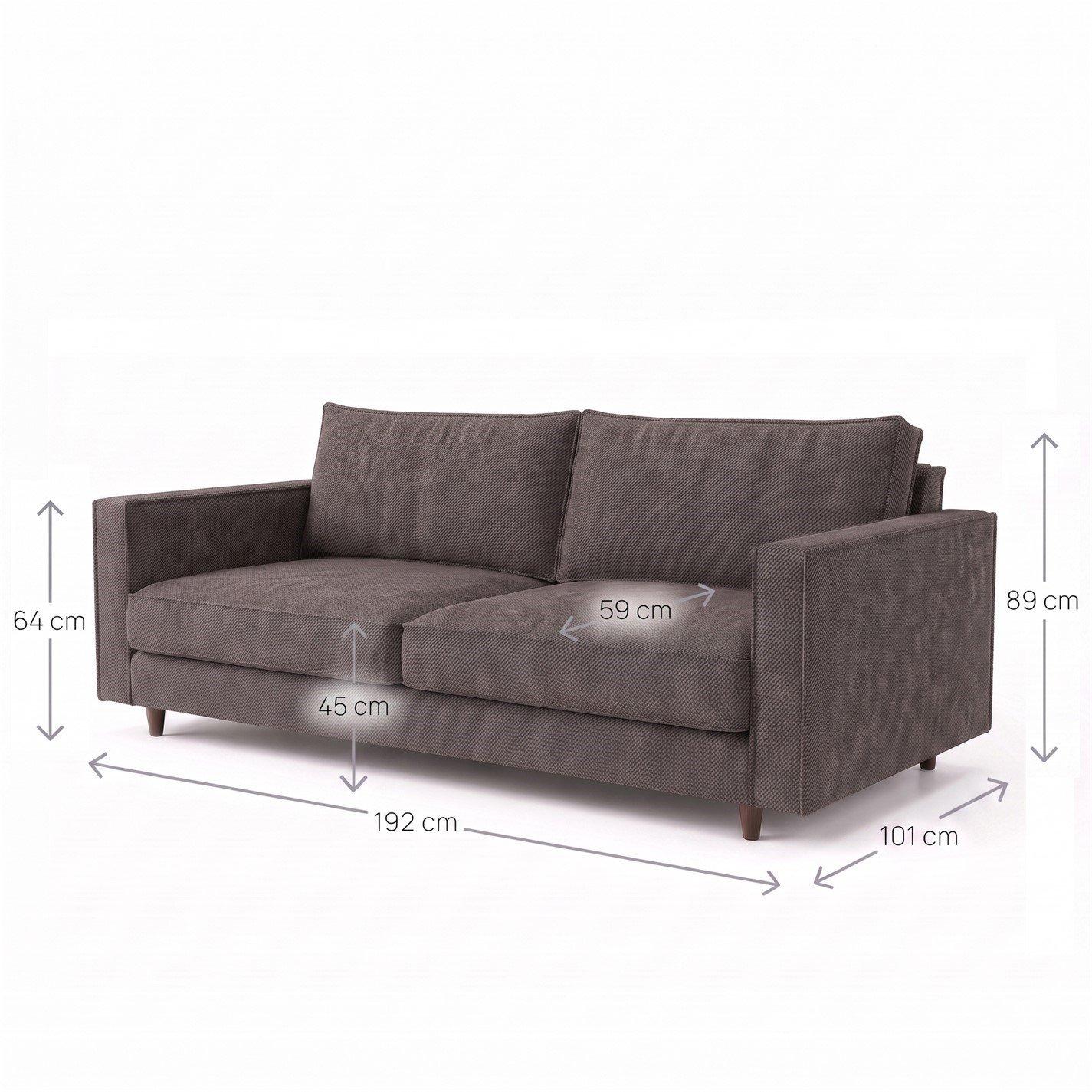 Gemma 93 - Sofa.com - Axel 2.5 Seat Sofa in Brushed Matte Weave - 4