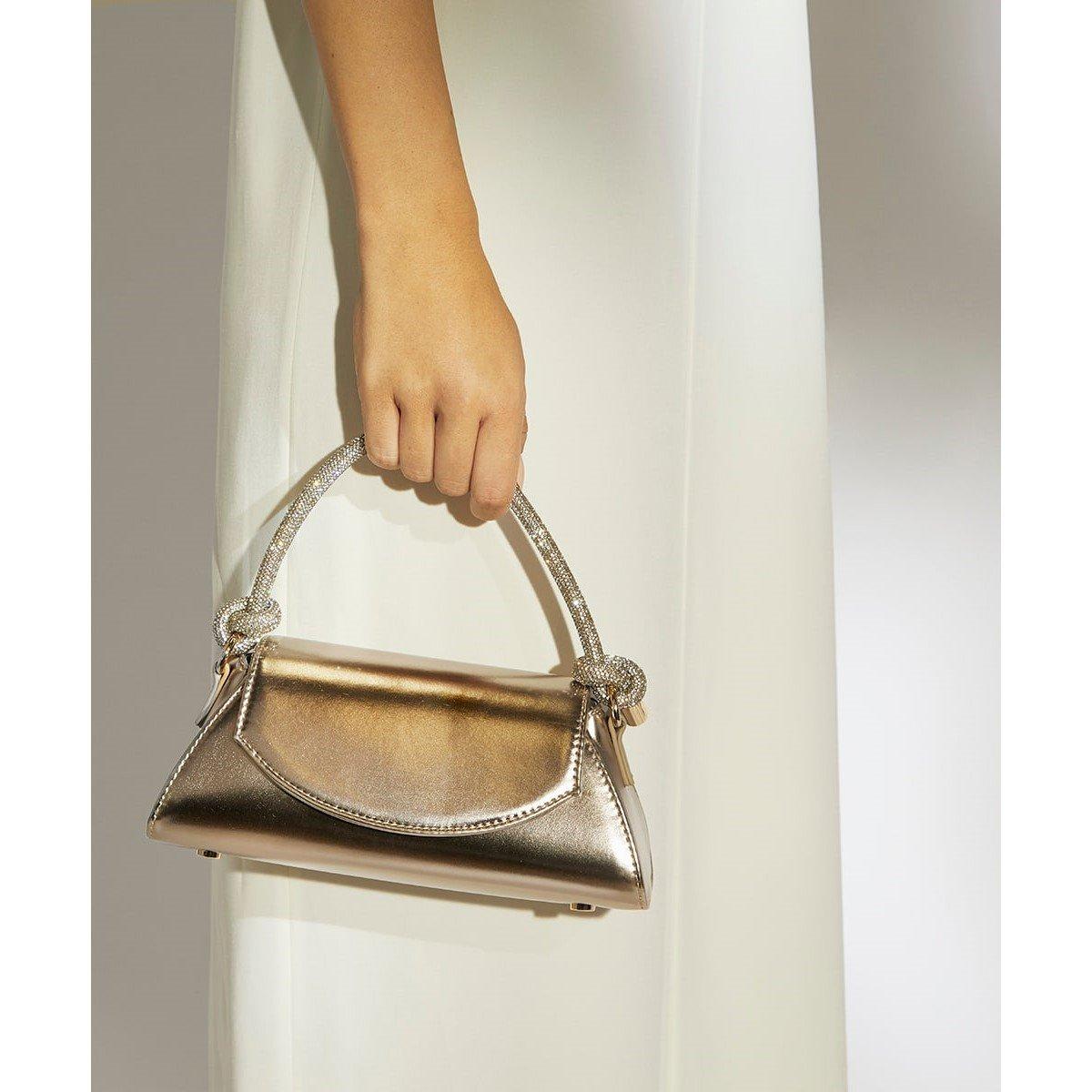 Gold398 - Dune London - Brynley Diamante-Knot Grab Bag - 5
