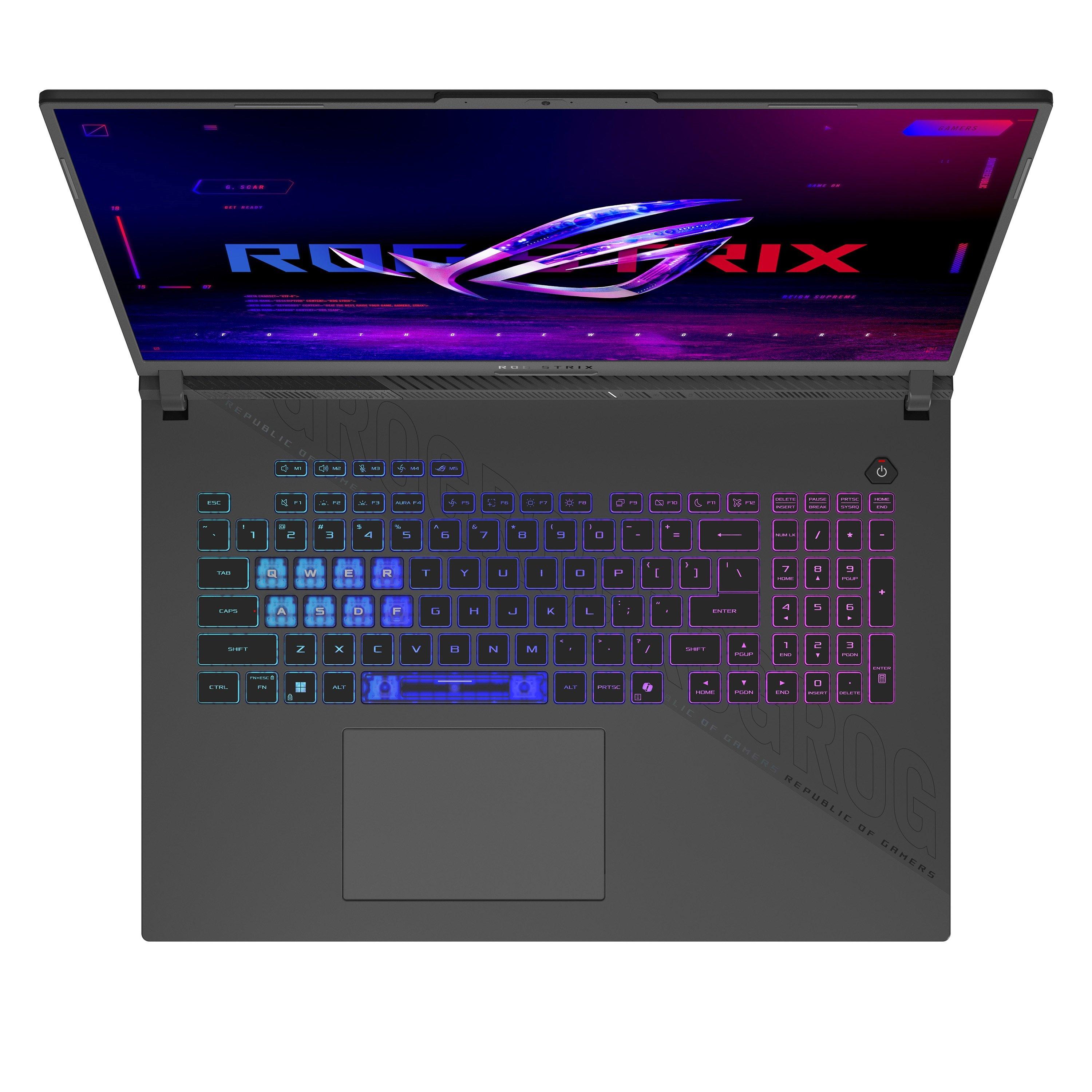 Grises - ASUS - ASUS ROG Strix G18 G814PP 18Inch Gaming Laptop - AMD Ryzen 9 7940HX 32GB 1TB RTX 5070 - 2