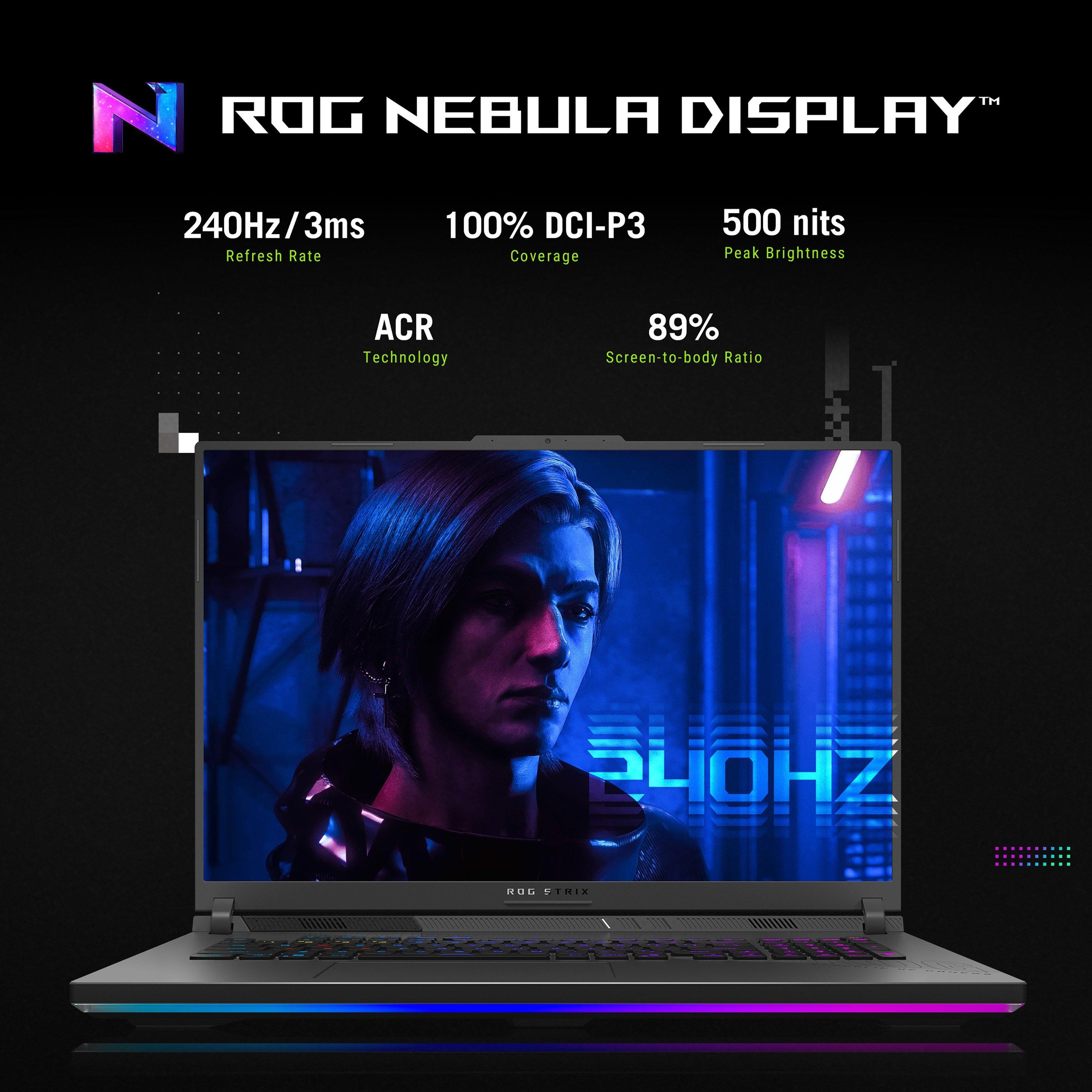 Grises - ASUS - ASUS ROG Strix G18 G814PP 18Inch Gaming Laptop - AMD Ryzen 9 7940HX 32GB 1TB RTX 5070 - 5