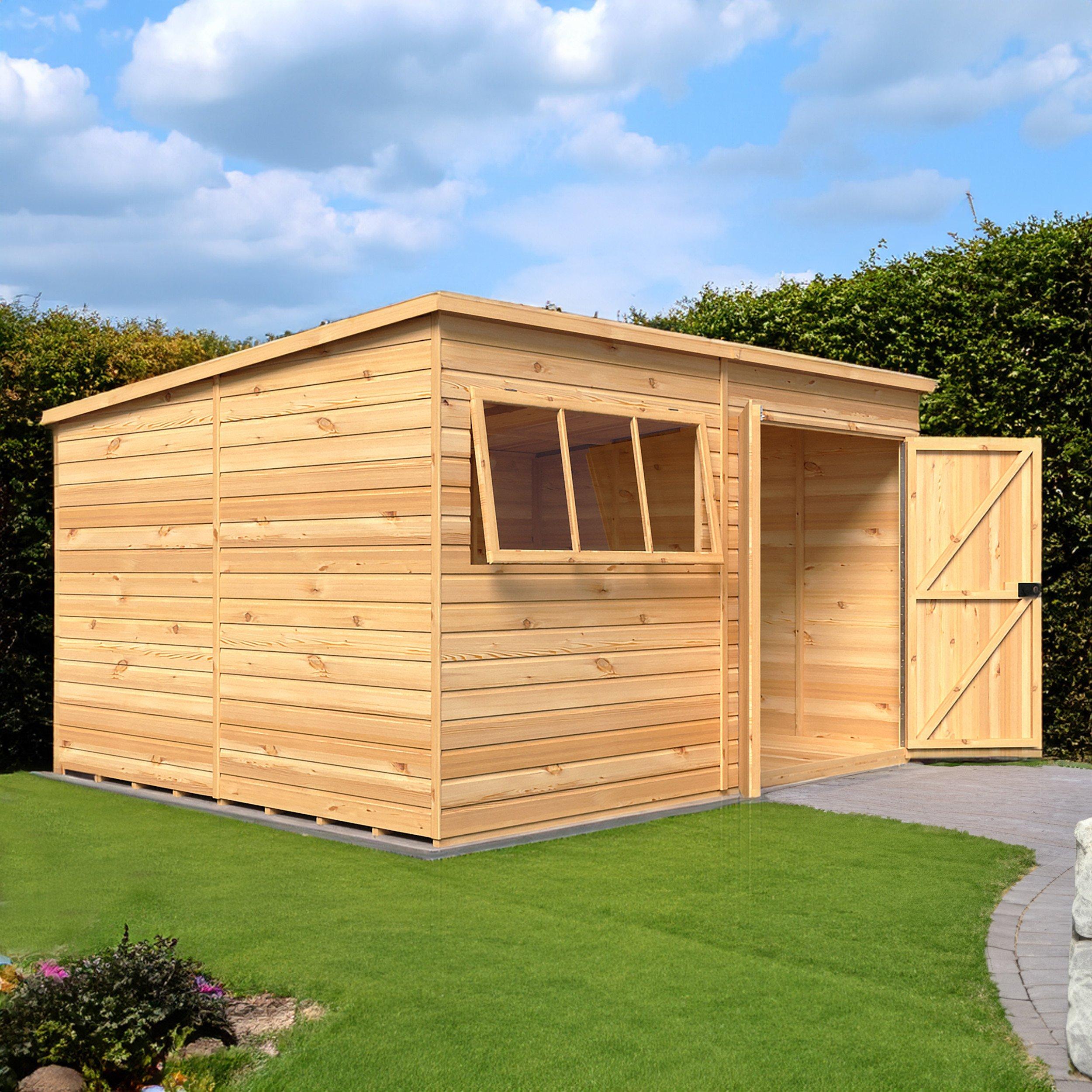 Wood - Shire - Ranger 12x10 Double Door Shed - 2