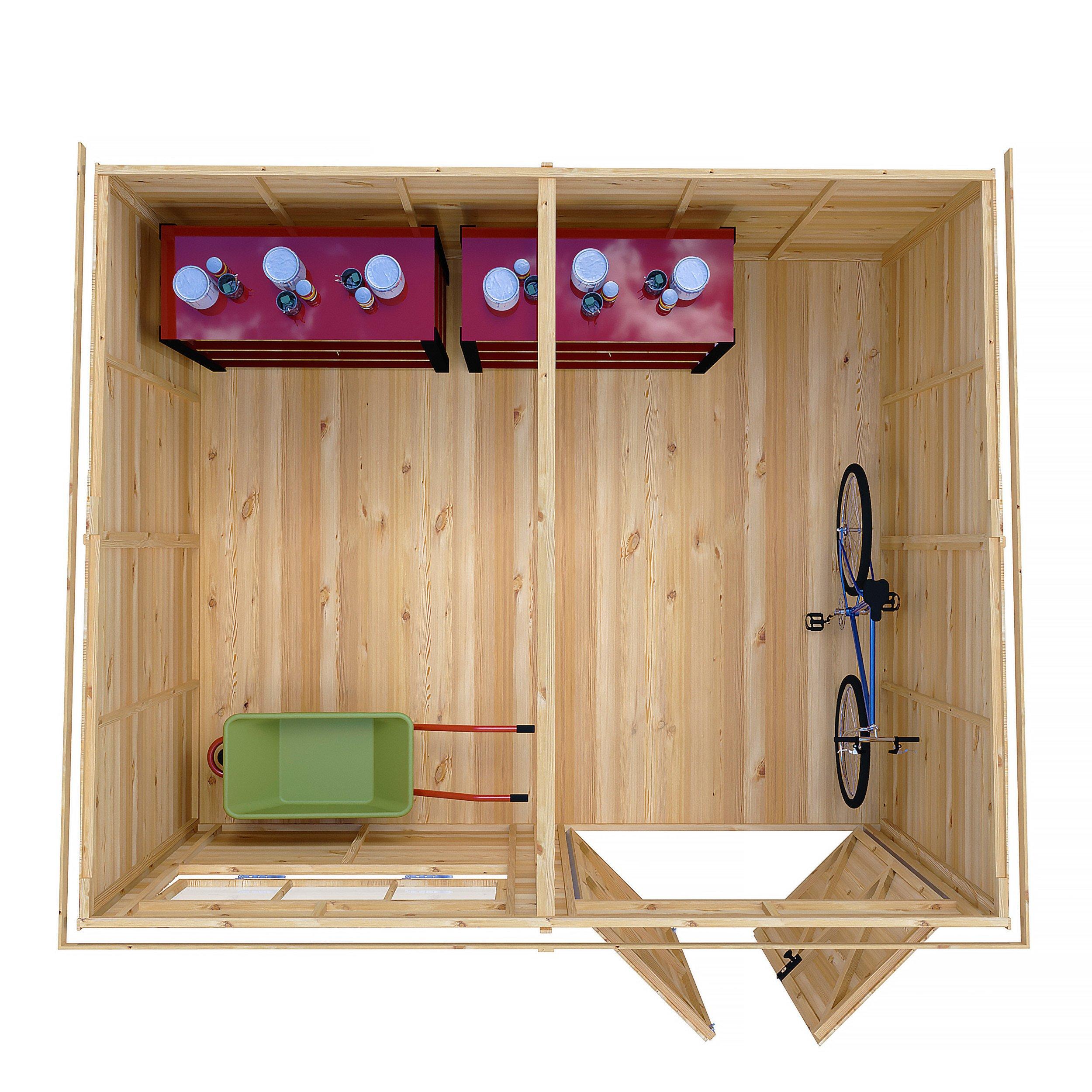 Wood - Shire - Ranger 12x10 Double Door Shed - 6